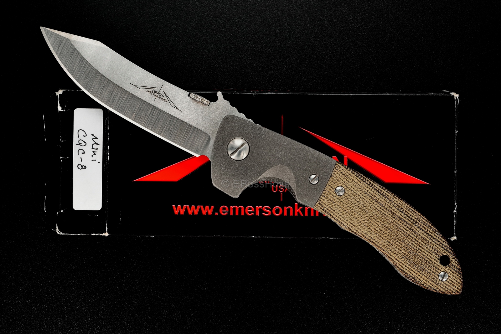 Ernie Emerson Custom Bolstered Mini CQC-8 (aka: Horseman)