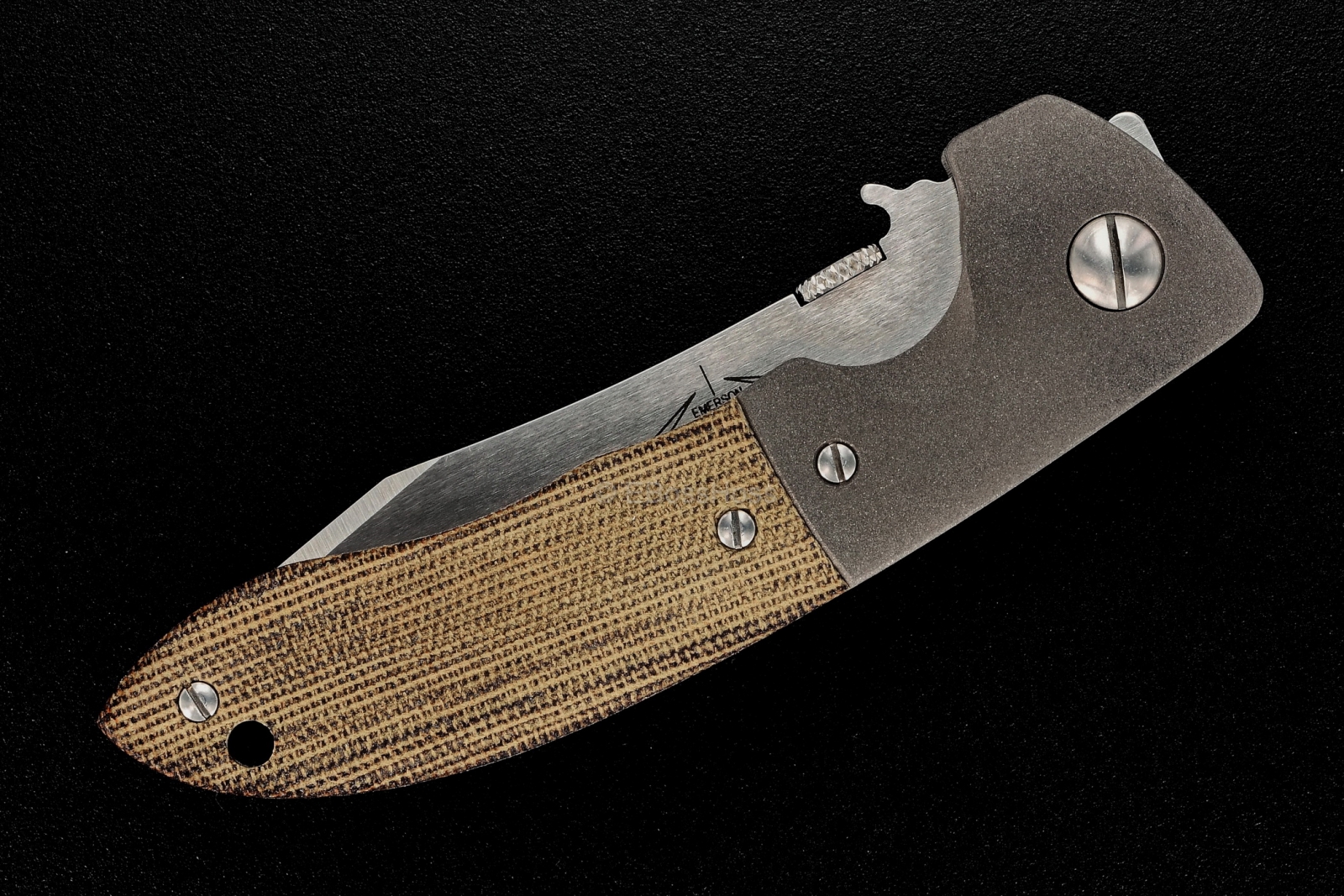 Ernie Emerson Custom Bolstered Mini CQC-8 (aka: Horseman)