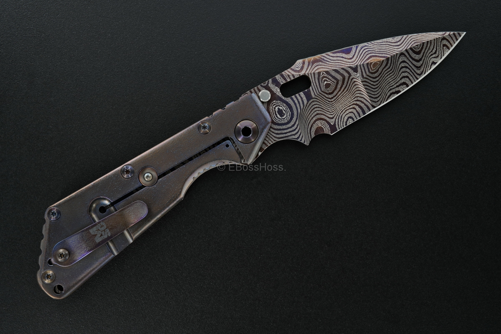 Mick Strider Custom (MSC) Cobalt Damascus XL SnG