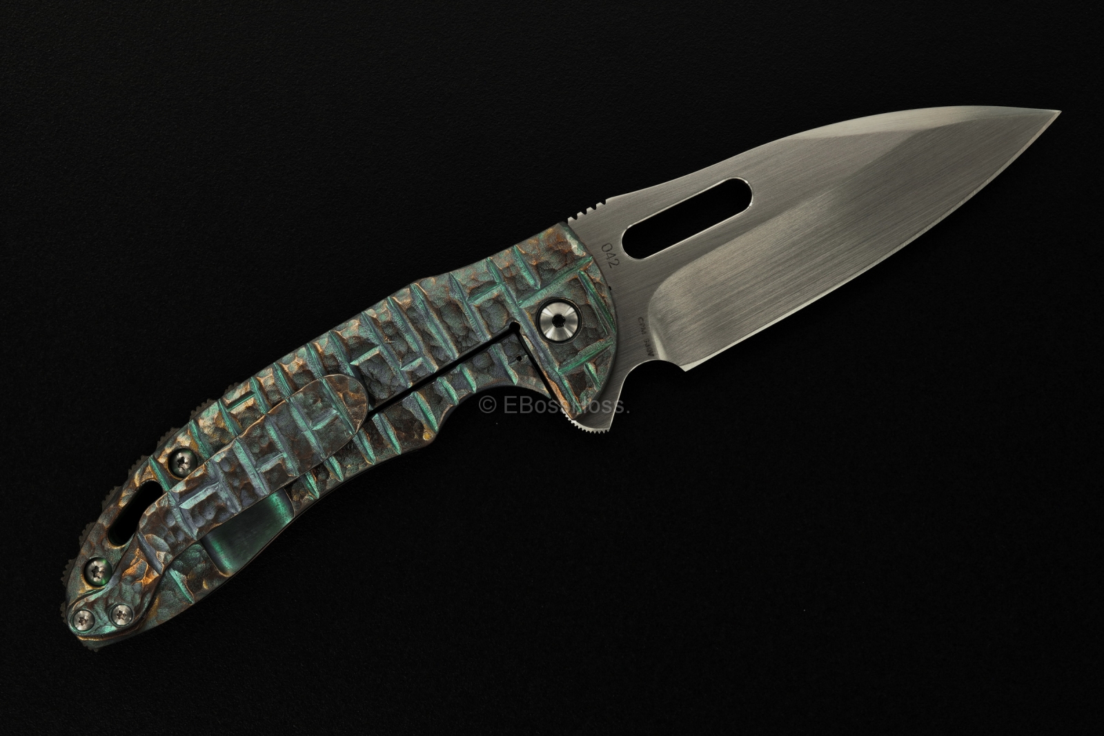 Korth Cutlery Sentry Flipper by Rick Lala, Carved by Rudy Lala