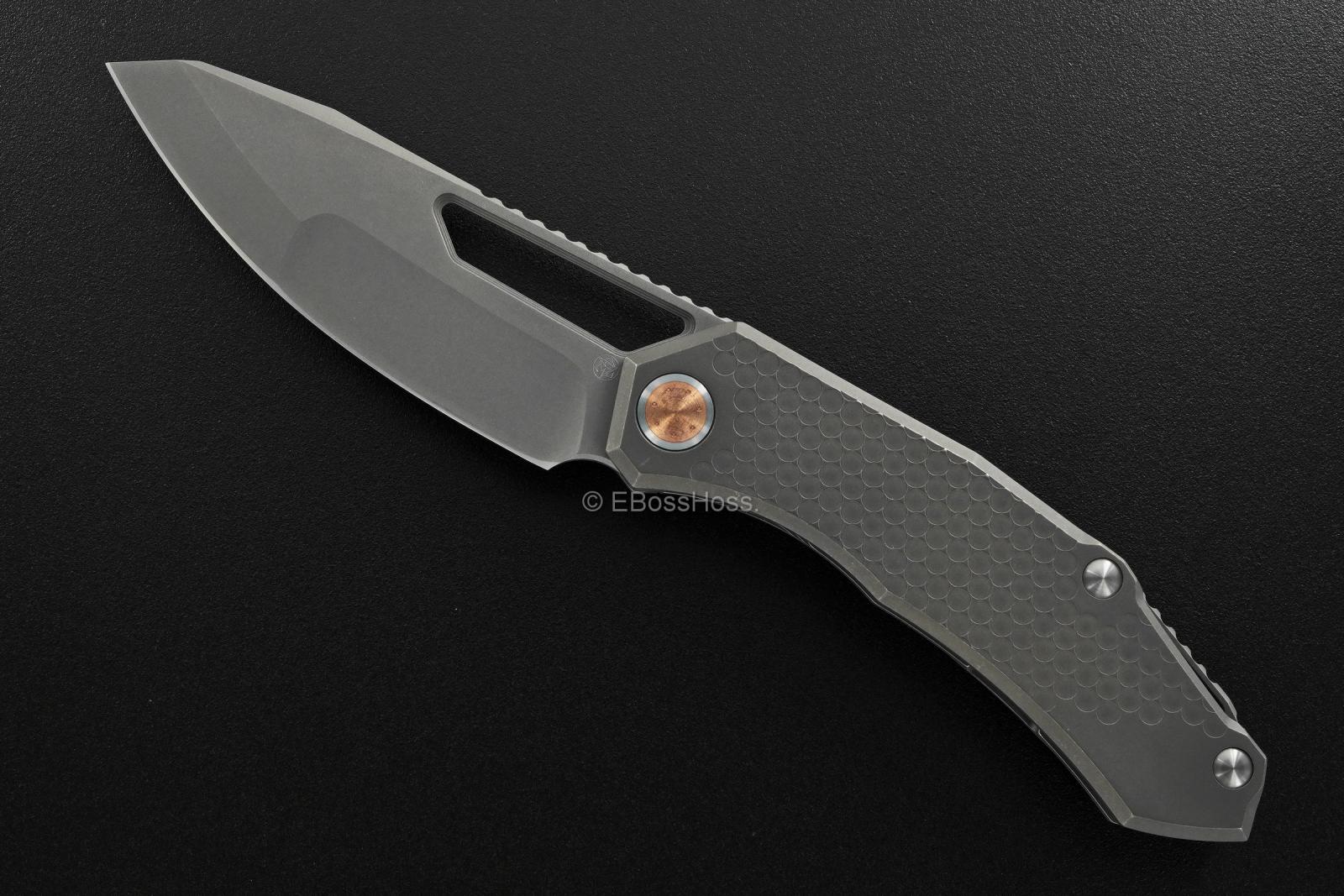 Deryk Munroe Custom Hextured Warg Framelock Folder