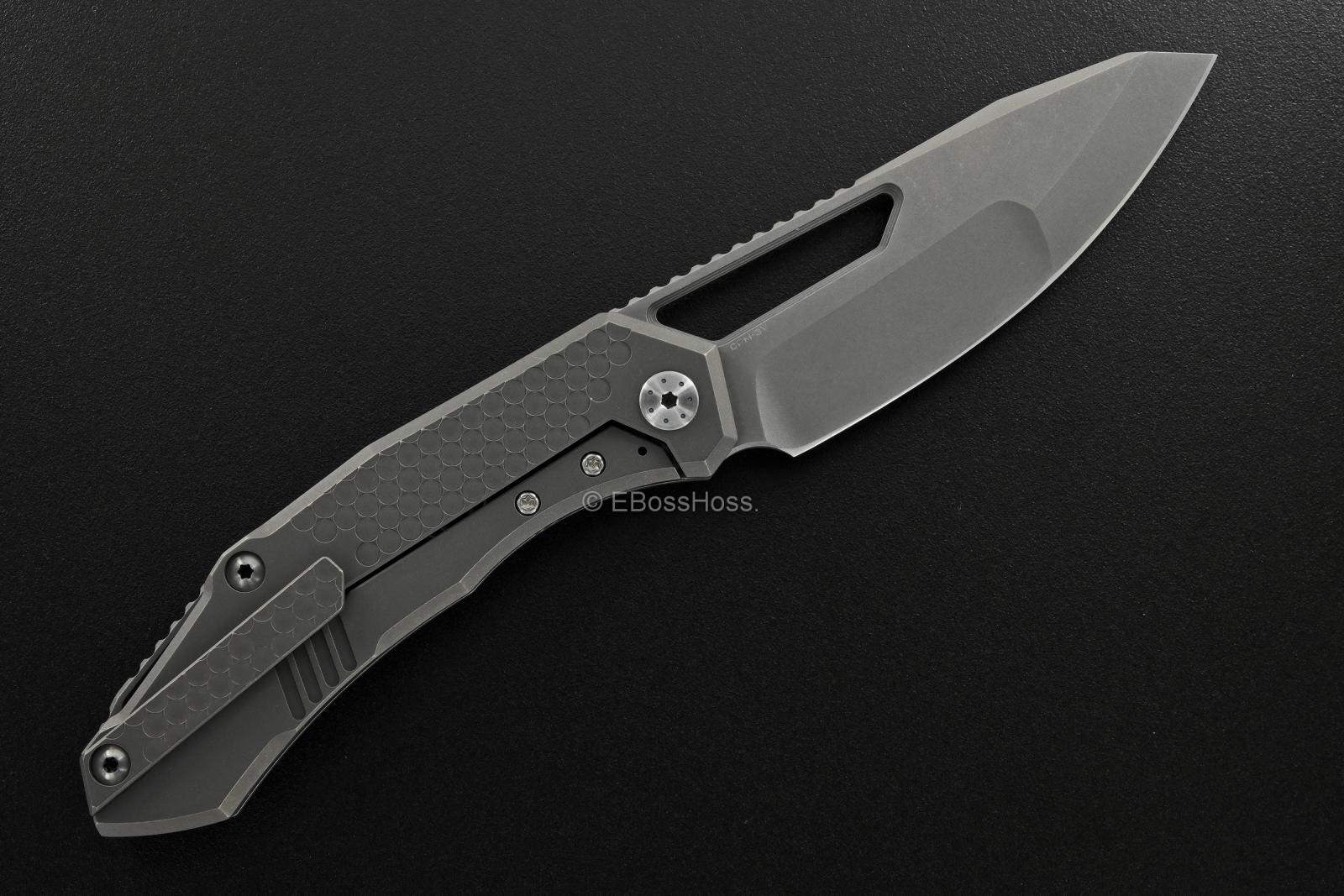 Deryk Munroe Custom Hextured Warg Framelock Folder