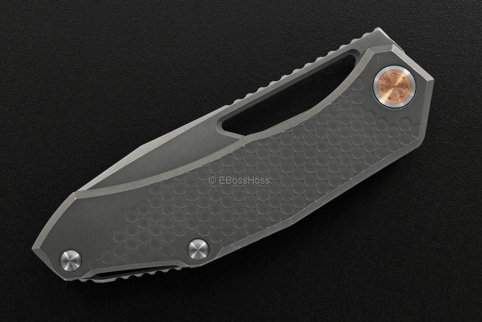 Deryk Munroe Custom Hextured Warg Framelock Folder