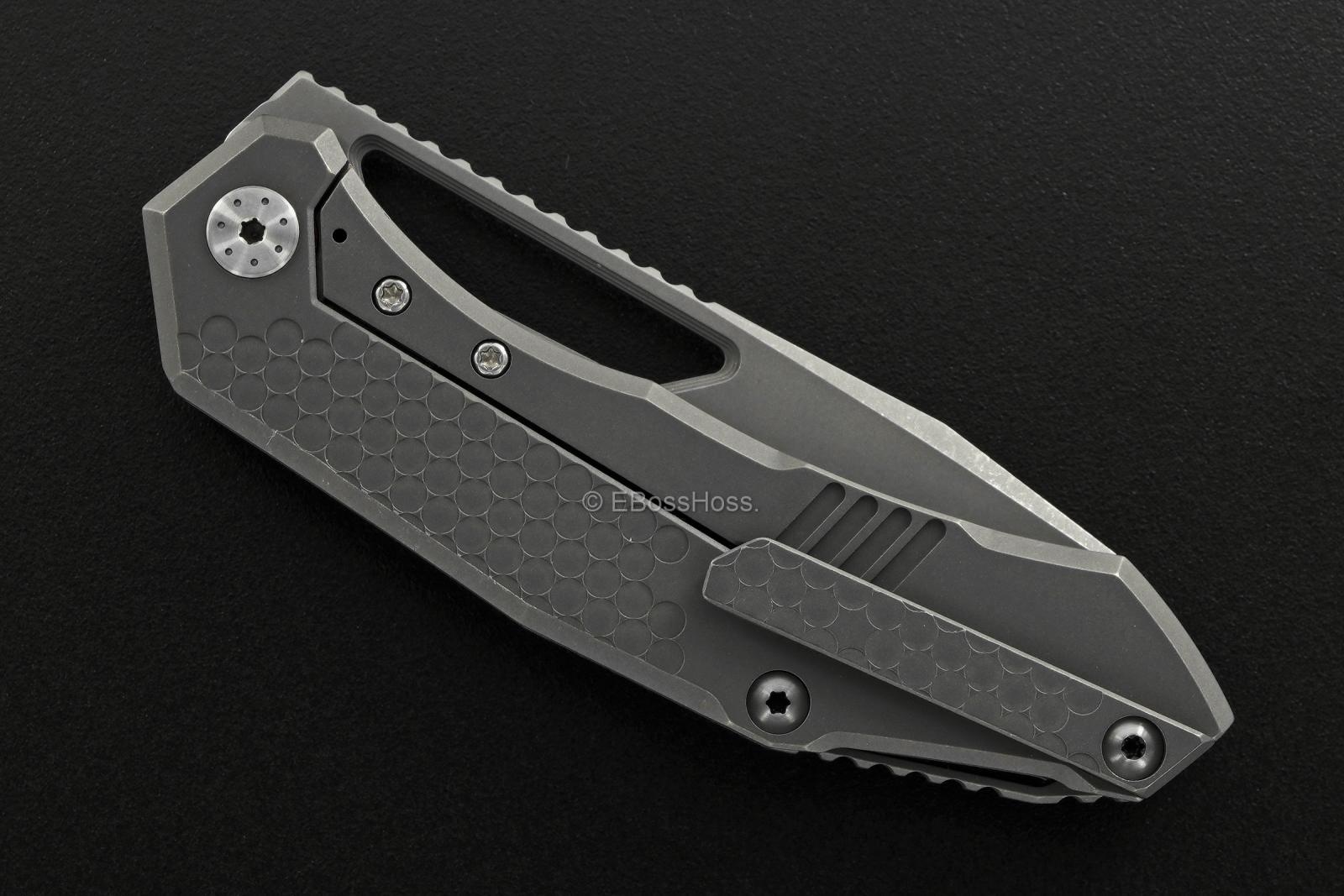 Deryk Munroe Custom Hextured Warg Framelock Folder