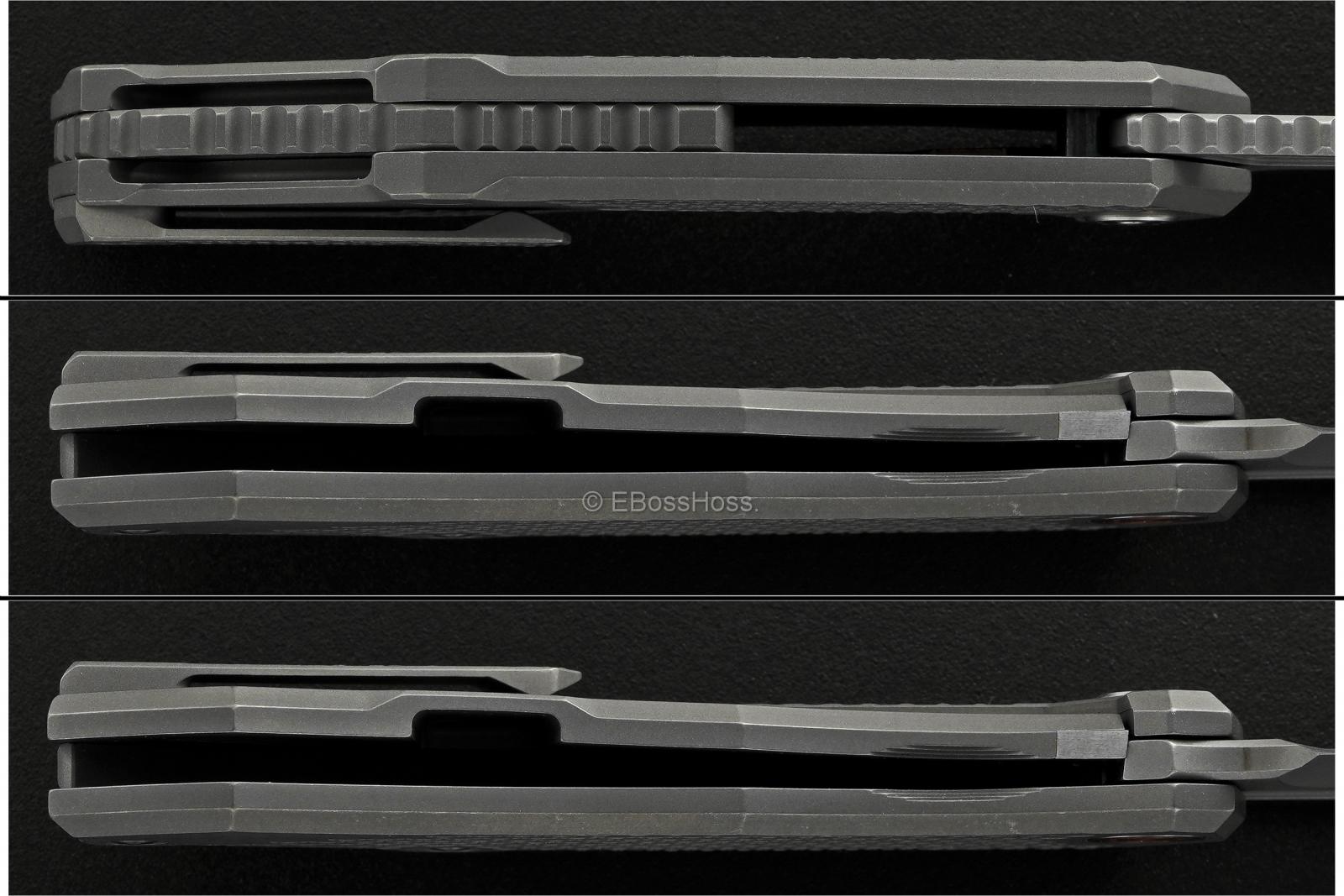 Deryk Munroe Custom Hextured Warg Framelock Folder