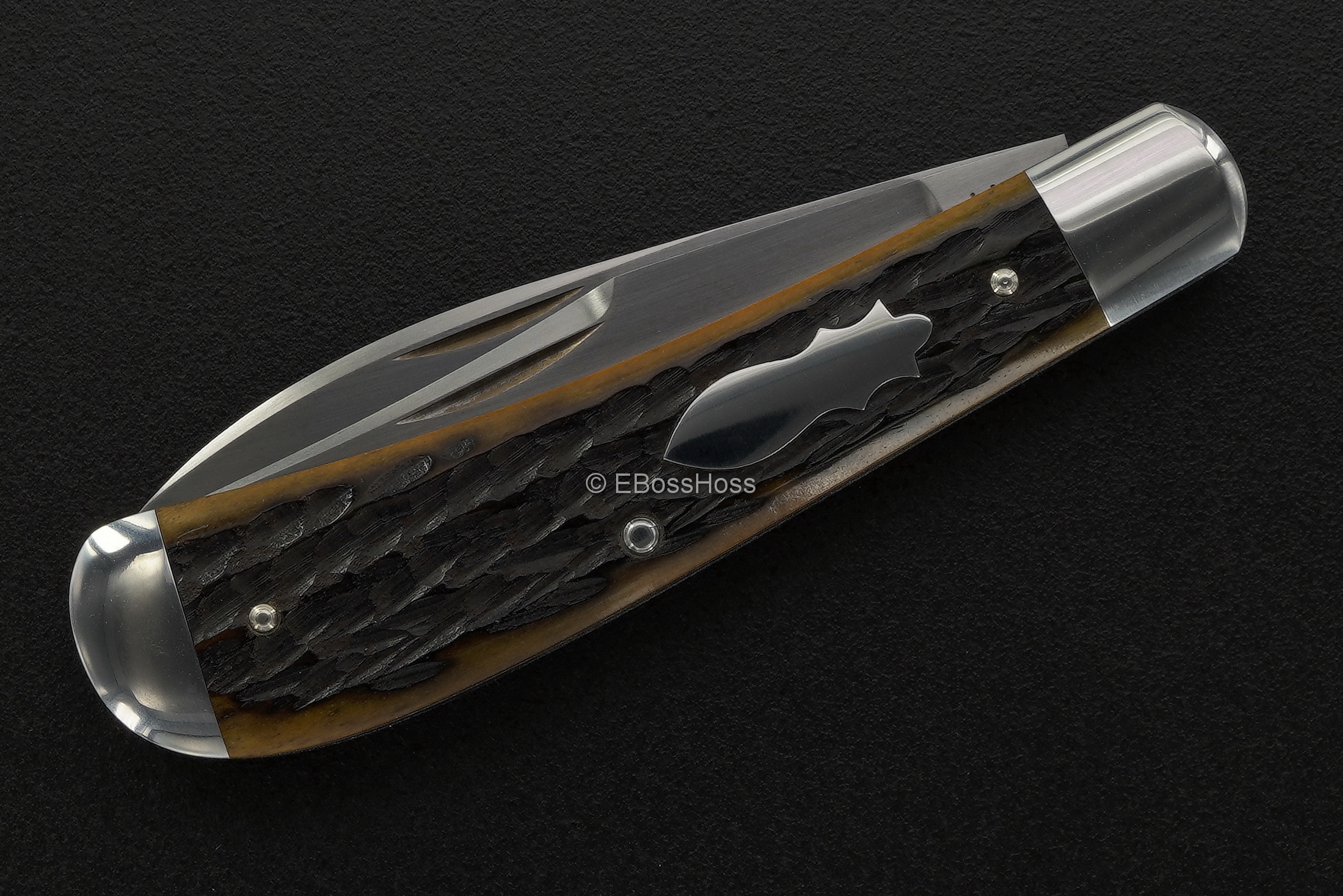 Reese Bose Custom Wharncliffe-Trapper Slip Joint