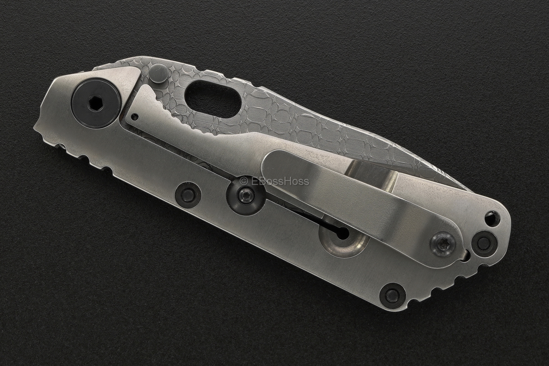 Duane Dwyer (Strider Knives) Custom Recurve Mosaic-Damascus SnG