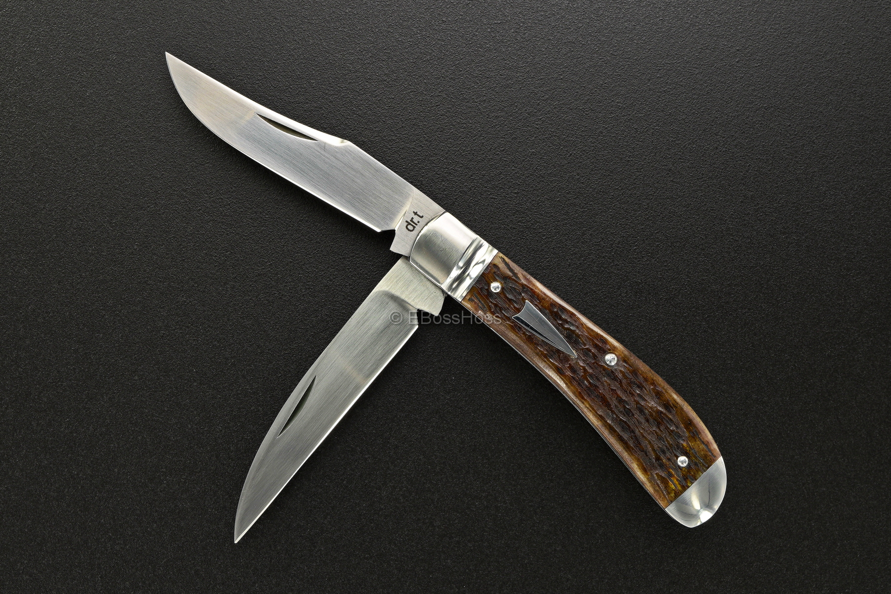 Dr T (David Tabor) Knives Custom Wharncliffe Trapper Slip Joint