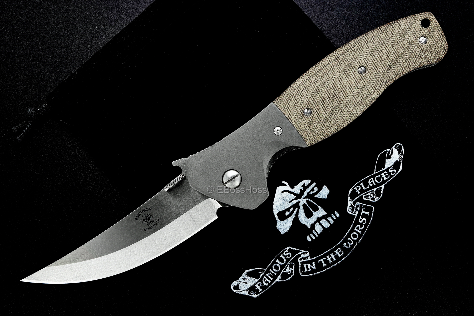 Ernie Emerson Custom Bolstered Hattin Waved Folder