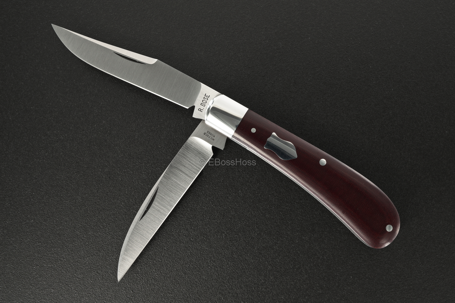 Reese Bose Custom Wharncliffe-Trapper Slip Joint