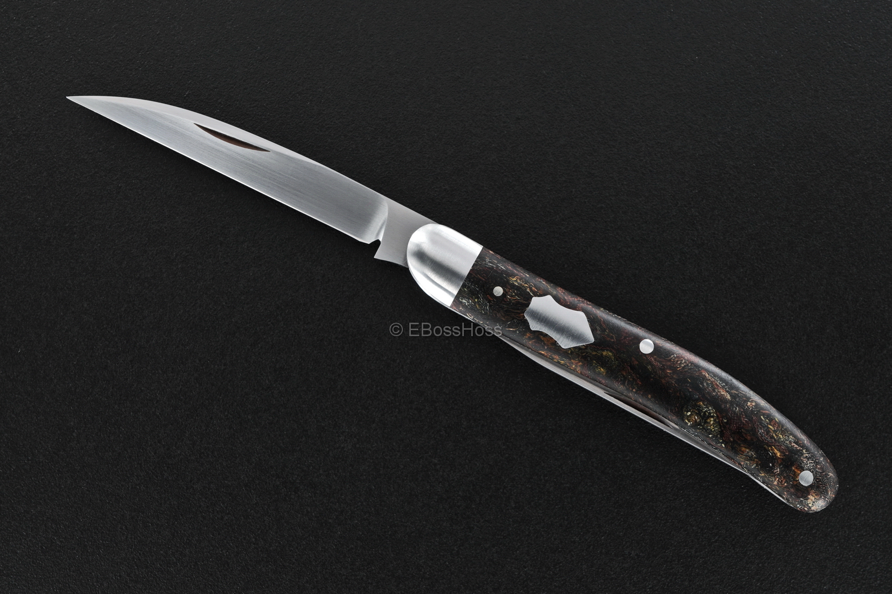 Tony Bose Custom Rag Micarta Serpentine Trapper Slip Joint