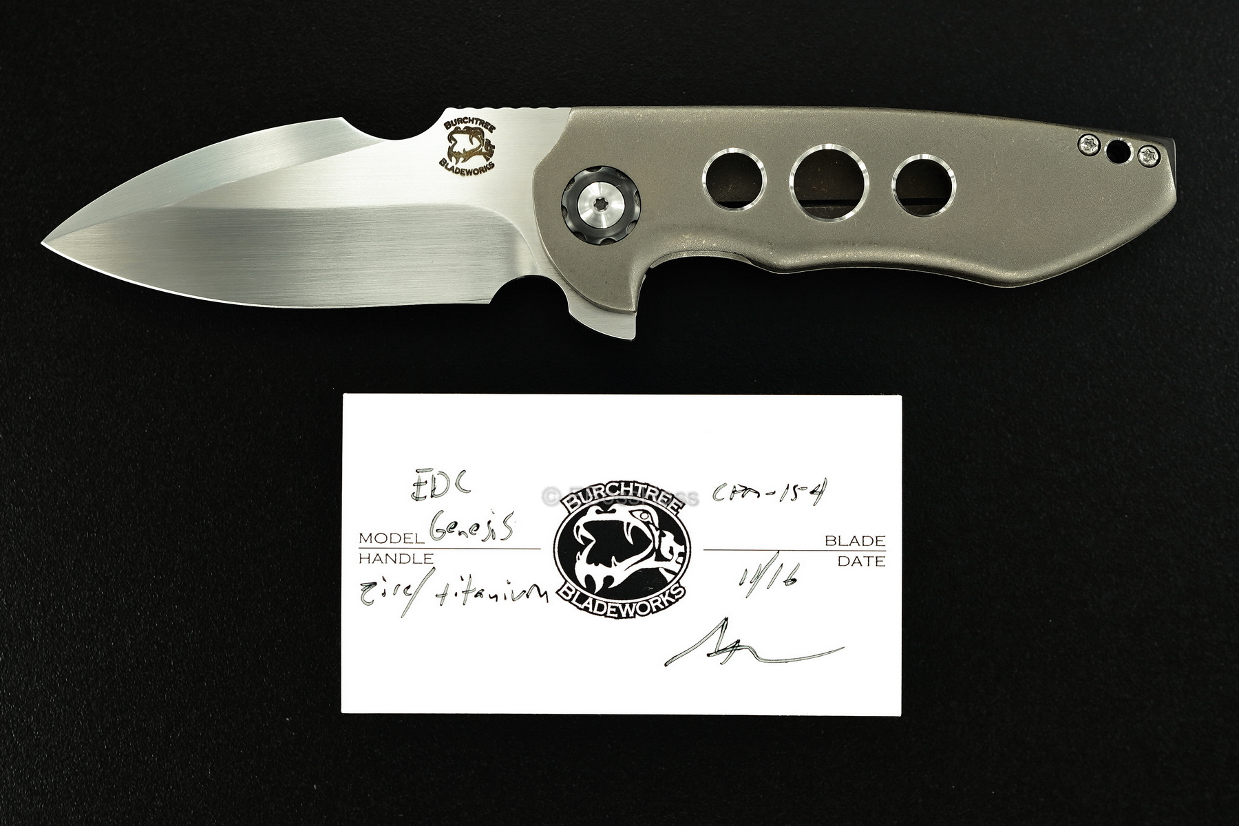 Michael Burch Custom EDC Genesis Framelock Flipper