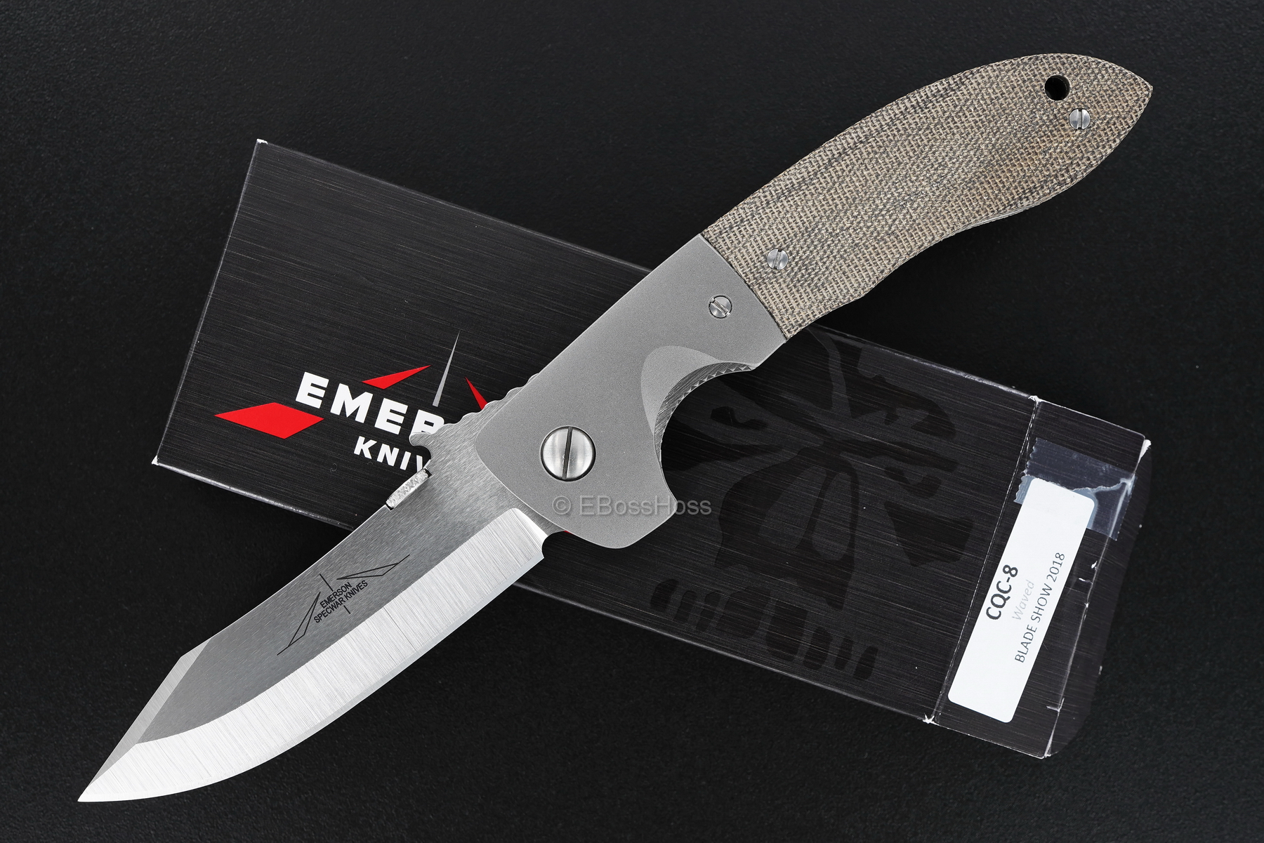 Ernie Emerson Custom Bolstered CQC-8 Waved