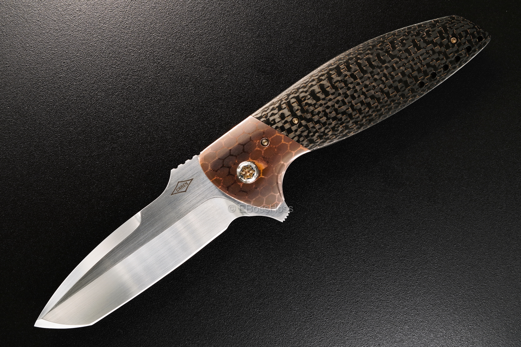 Peter Carey Custom Deluxe Cayman XL Tanto Flipper