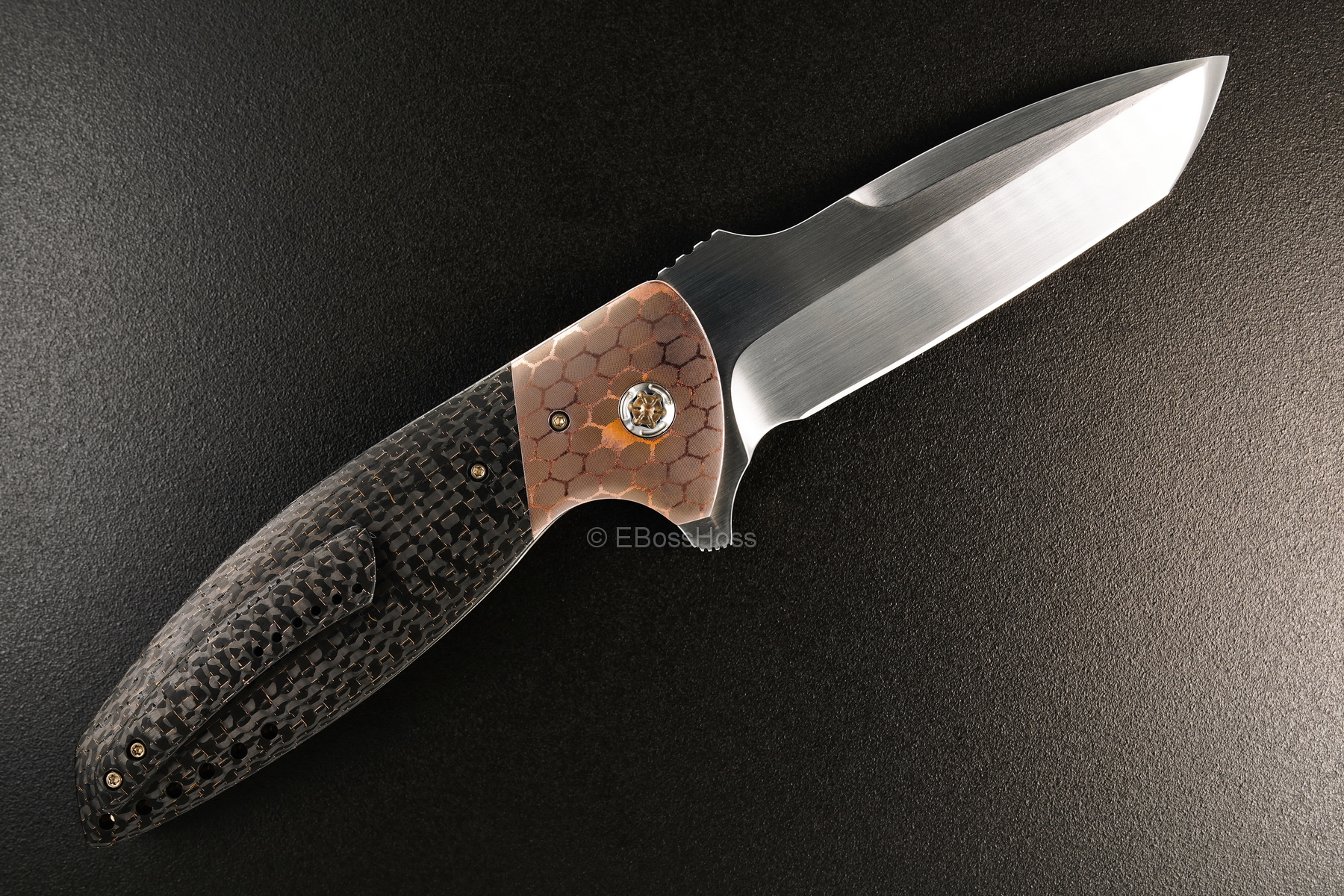 Peter Carey Custom Deluxe Cayman XL Tanto Flipper