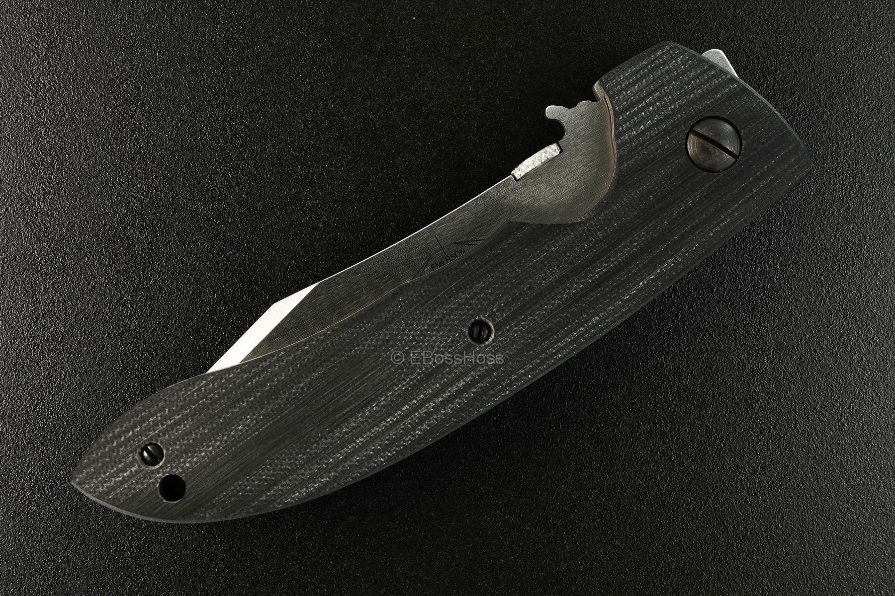 Ernie Emerson Contoured-handle Black CQC-8