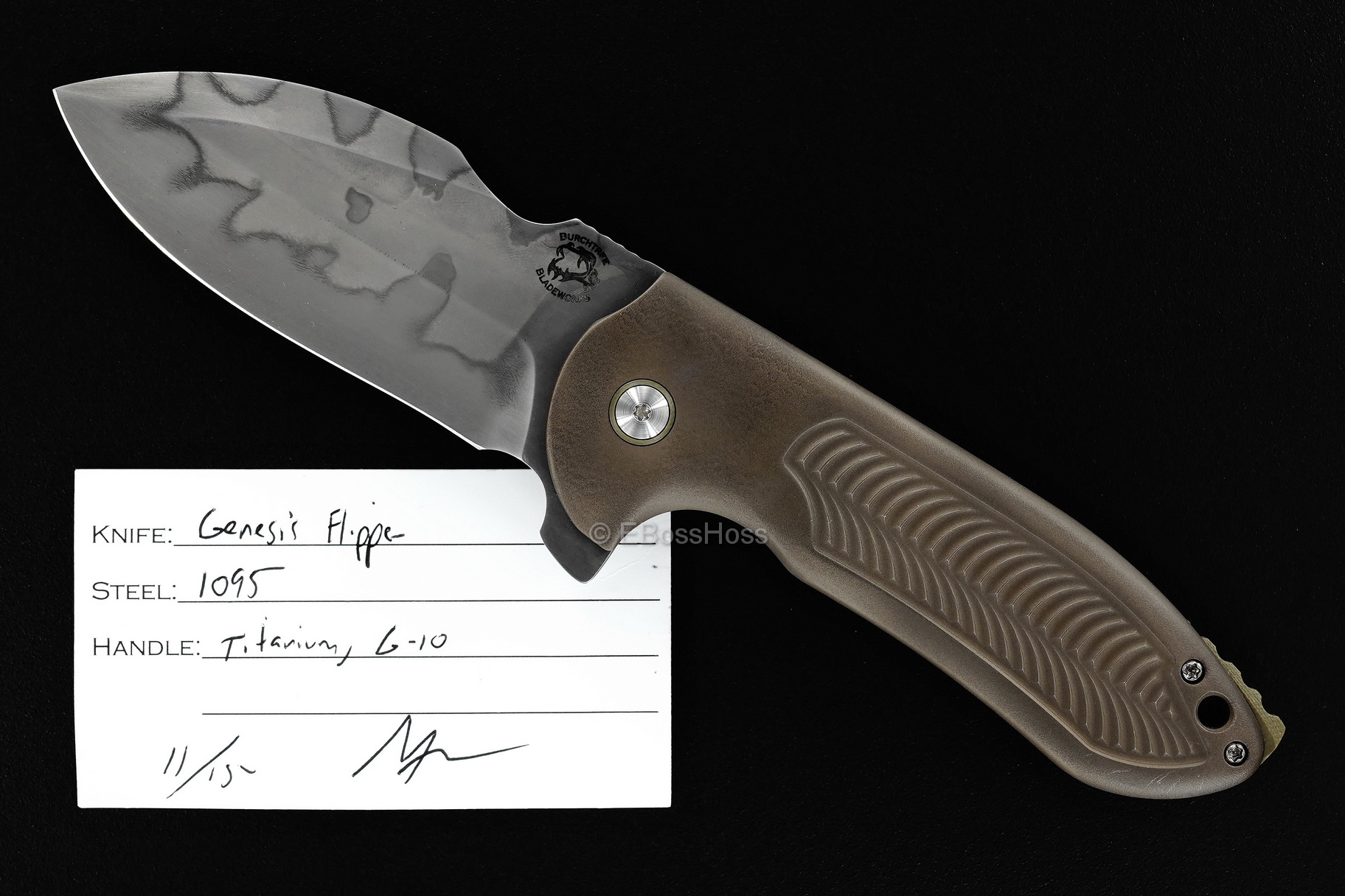 Michael Burch Custom Genesis Framelock Flipper