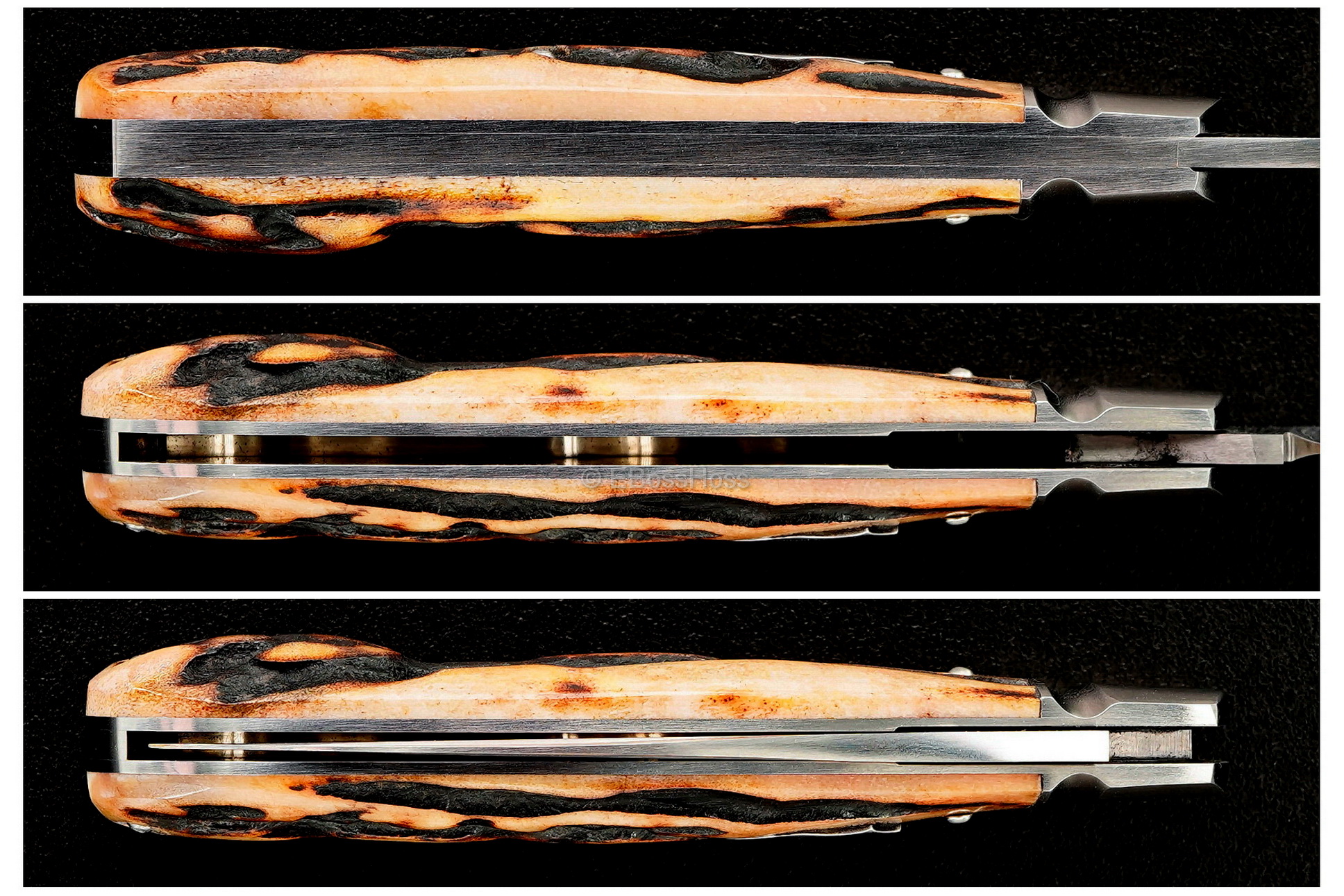 Dr T Knives / David Taber Custom Bolstered Swayback Jack Knife