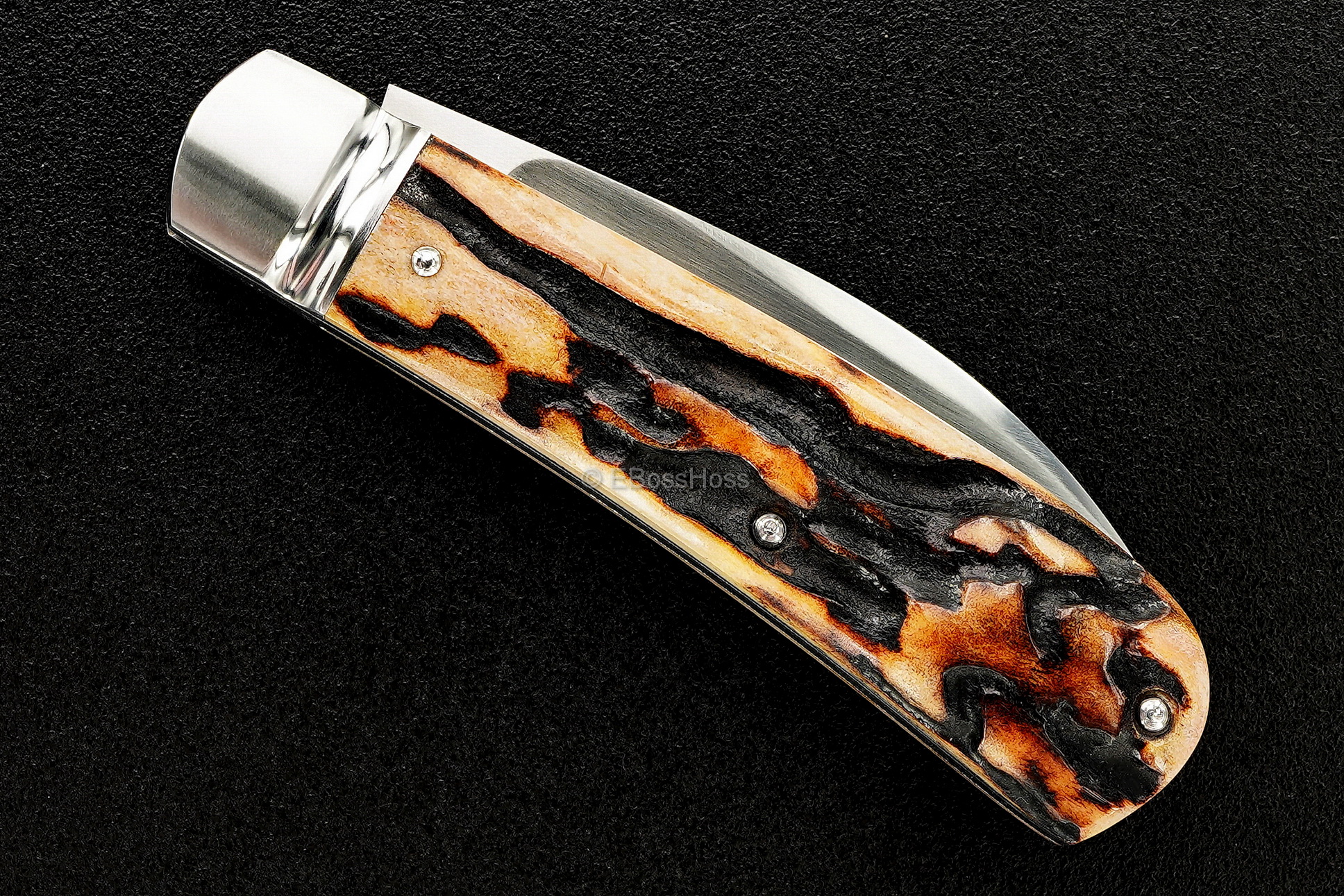 Dr T Knives / David Taber Custom Bolstered Swayback Jack Knife