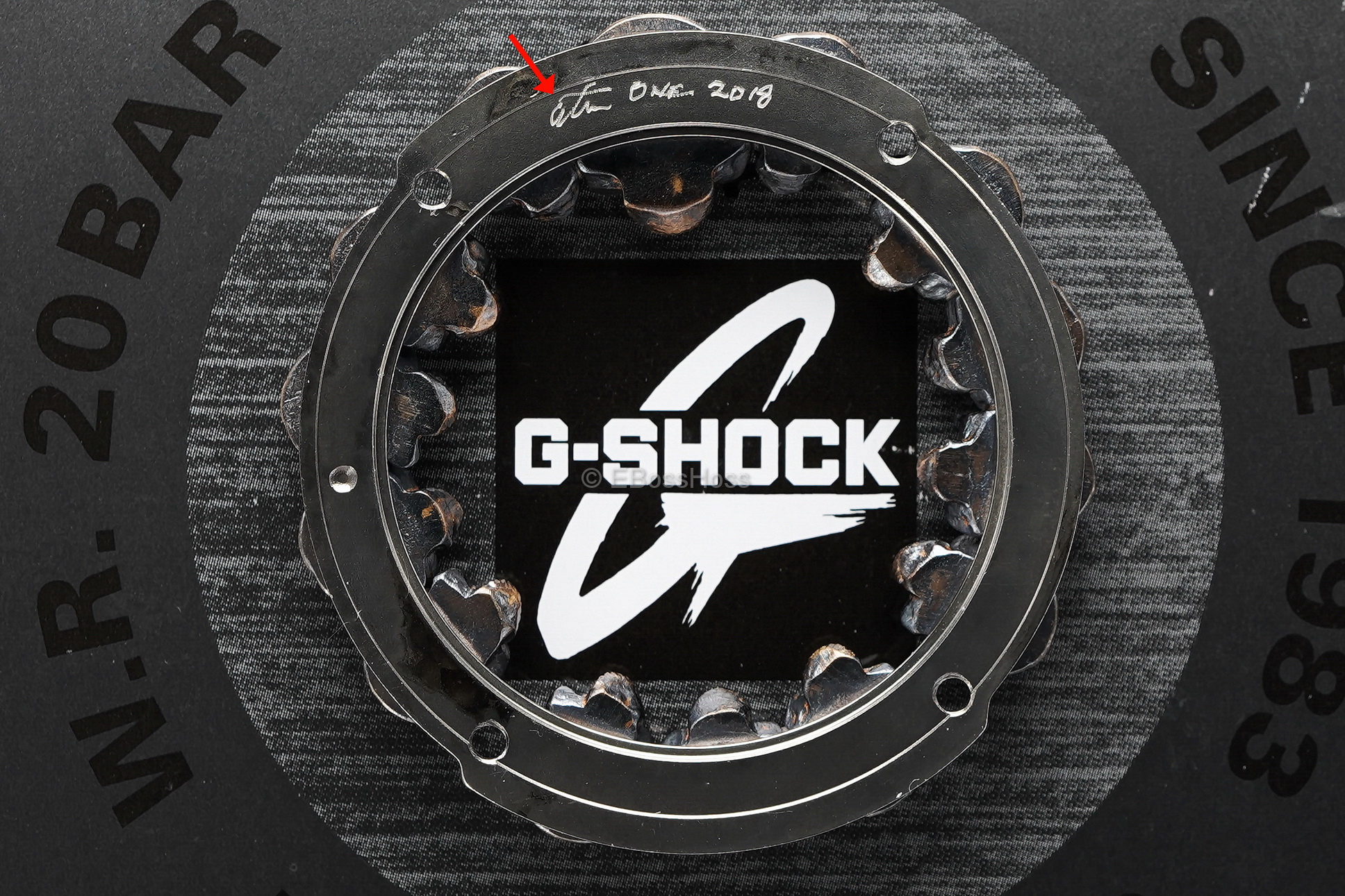 Steel Flame Custom Sledge G-Shock- ONE - with Pile of Darkness Skulls in Bronze-- by Derrick Obatake