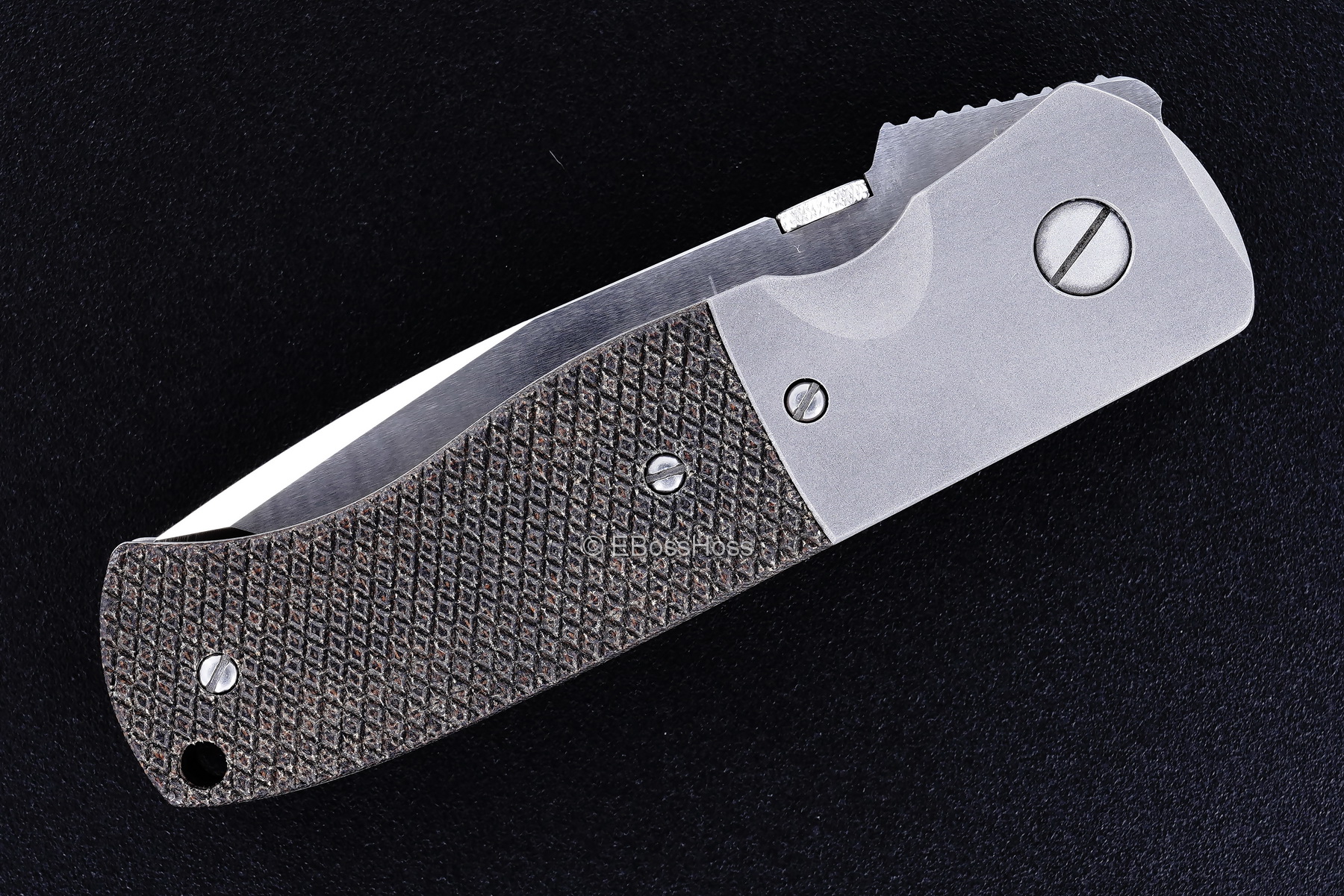 Ernie Emerson Custom Garage CQC-7 & Hand-Checkered Scales by Ernie himself (circa 1994)