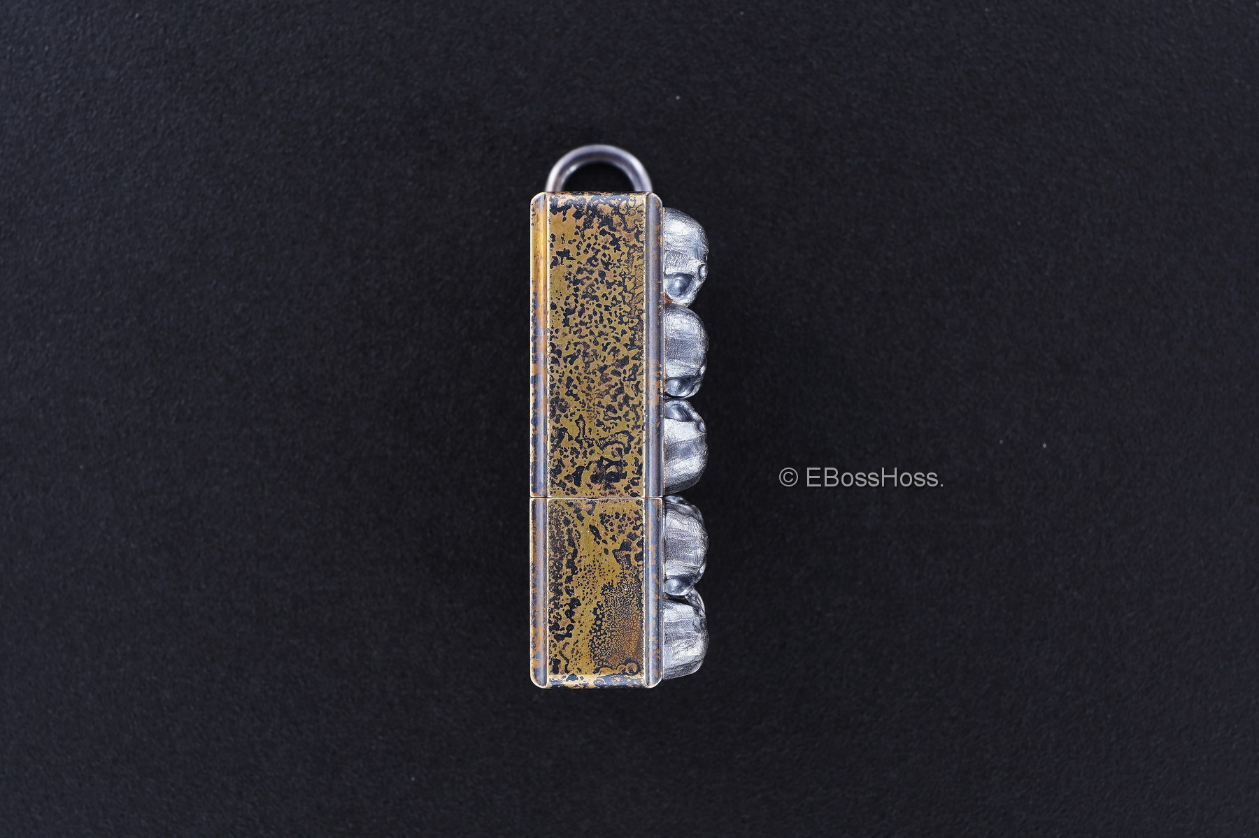 Steel Flame Custom Sledge Lighter - ONE - with Pile of Darkness Skulls -- by Derrick Obatake