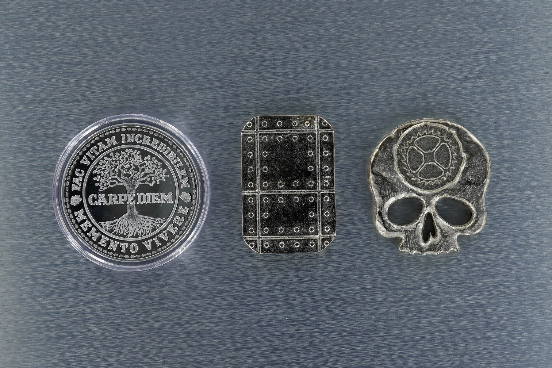 Carpe Diem Trifecta - In Silver -- Created by Jim Wirth