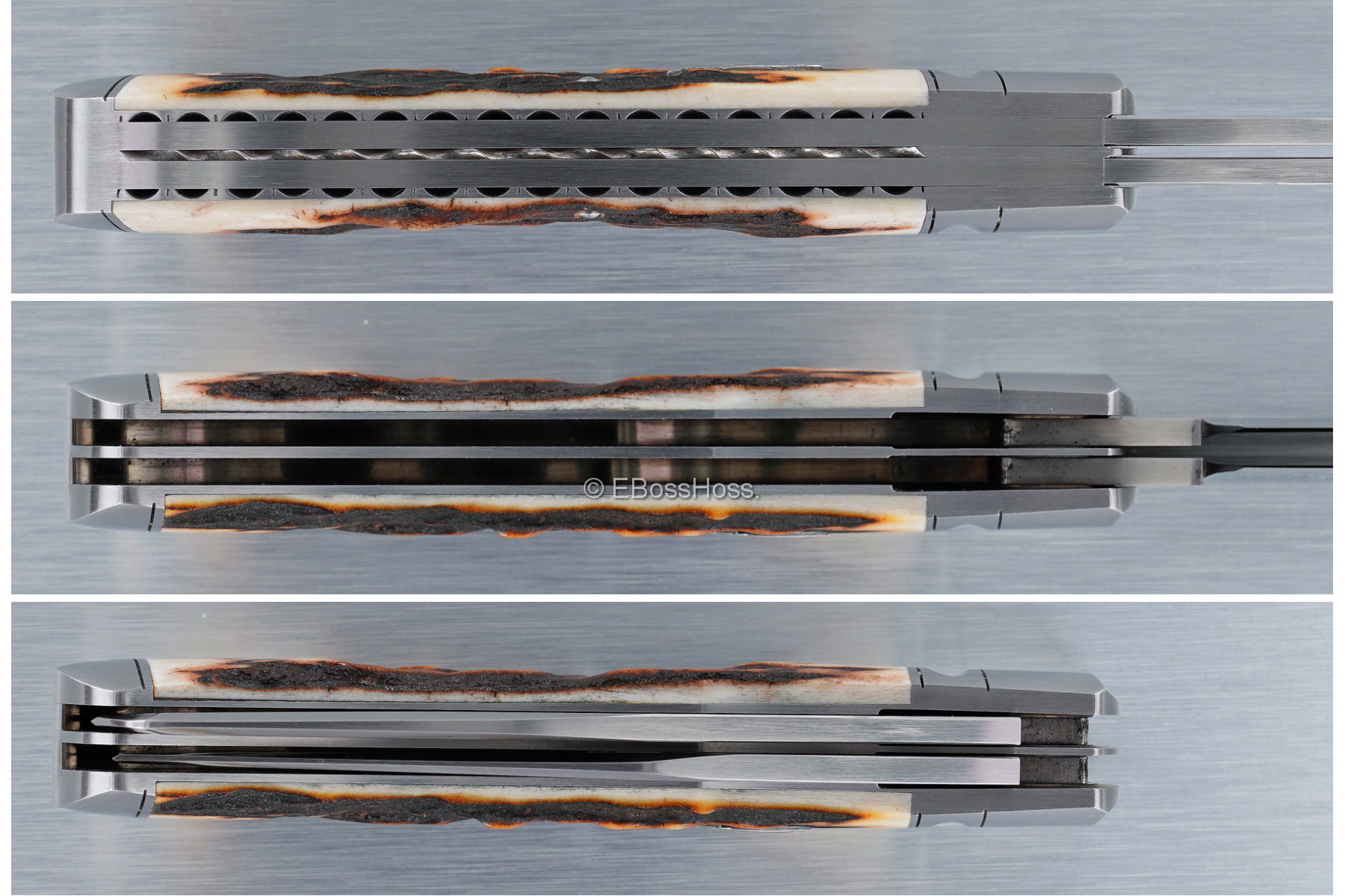 Bill Ruple Custom Stag 2-Blade Trapper