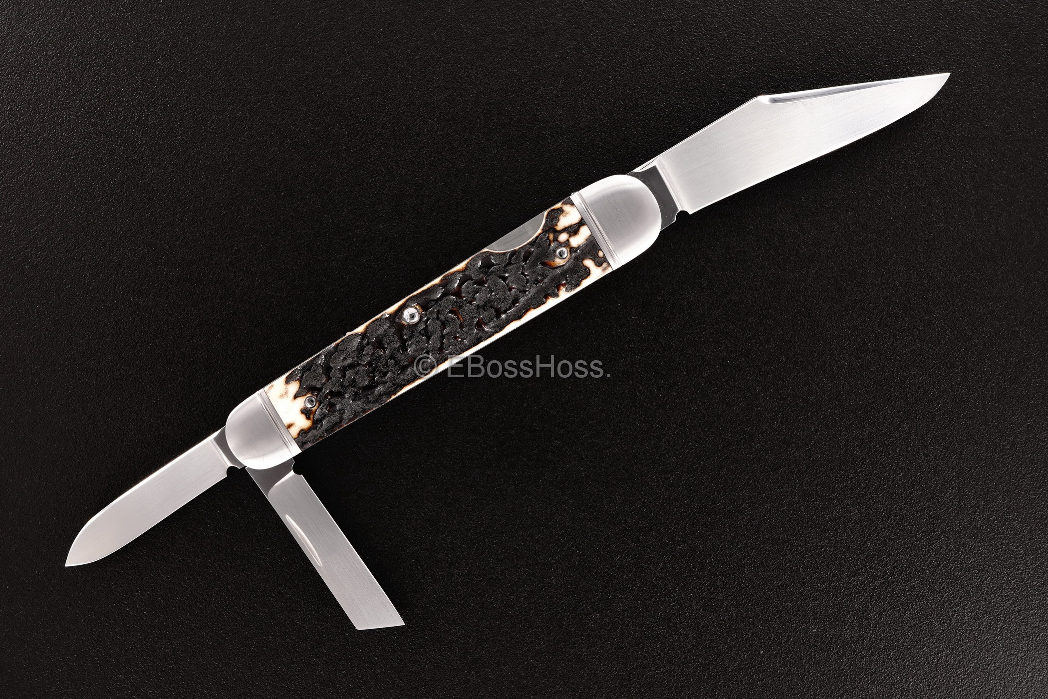 Ryuichi Kawamura Custom Stag Lockback Whittler