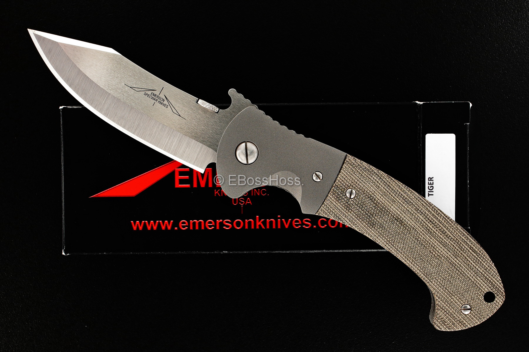 Ernie Emerson Custom Bolstered Tiger Waved