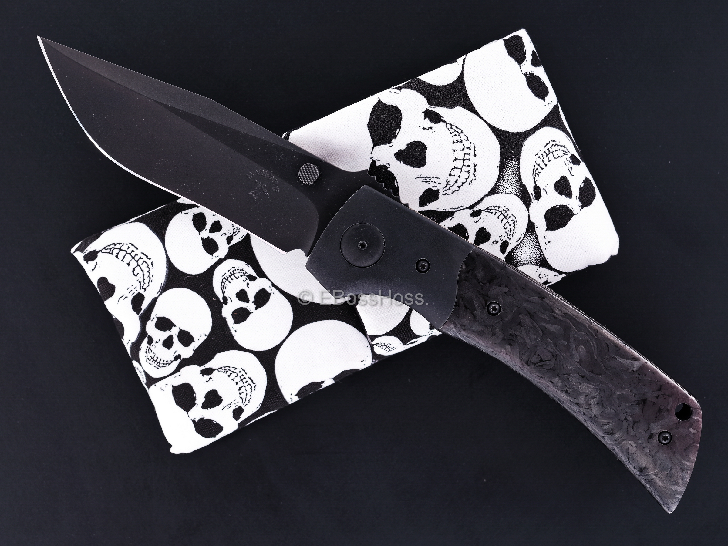 Charles Marlowe Custom DLCed-Black Bolstered A2 Folder