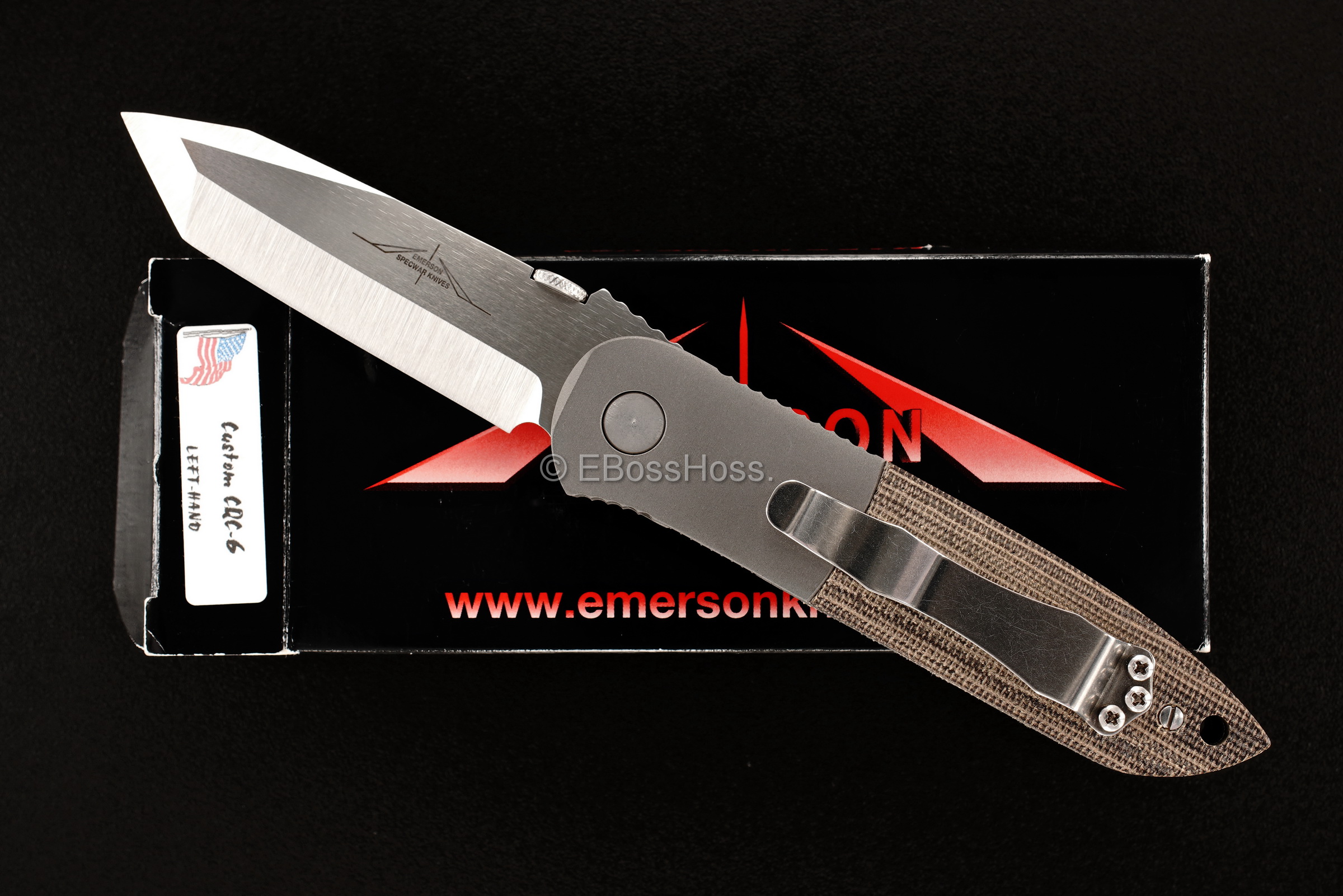 Ernie Emerson Custom CQC-6 Correct Grind Lefty - No Wave