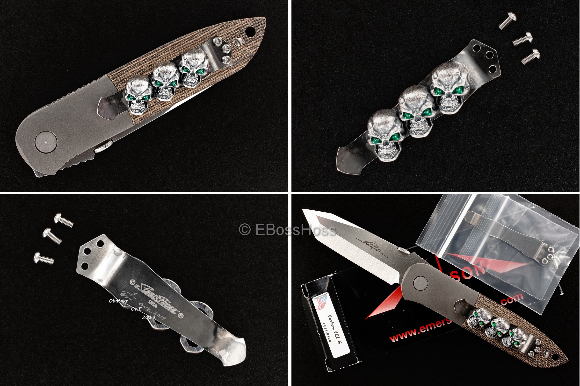 Ernie Emerson Custom CQC-6 Correct-Grind Non-Waved LEFTY