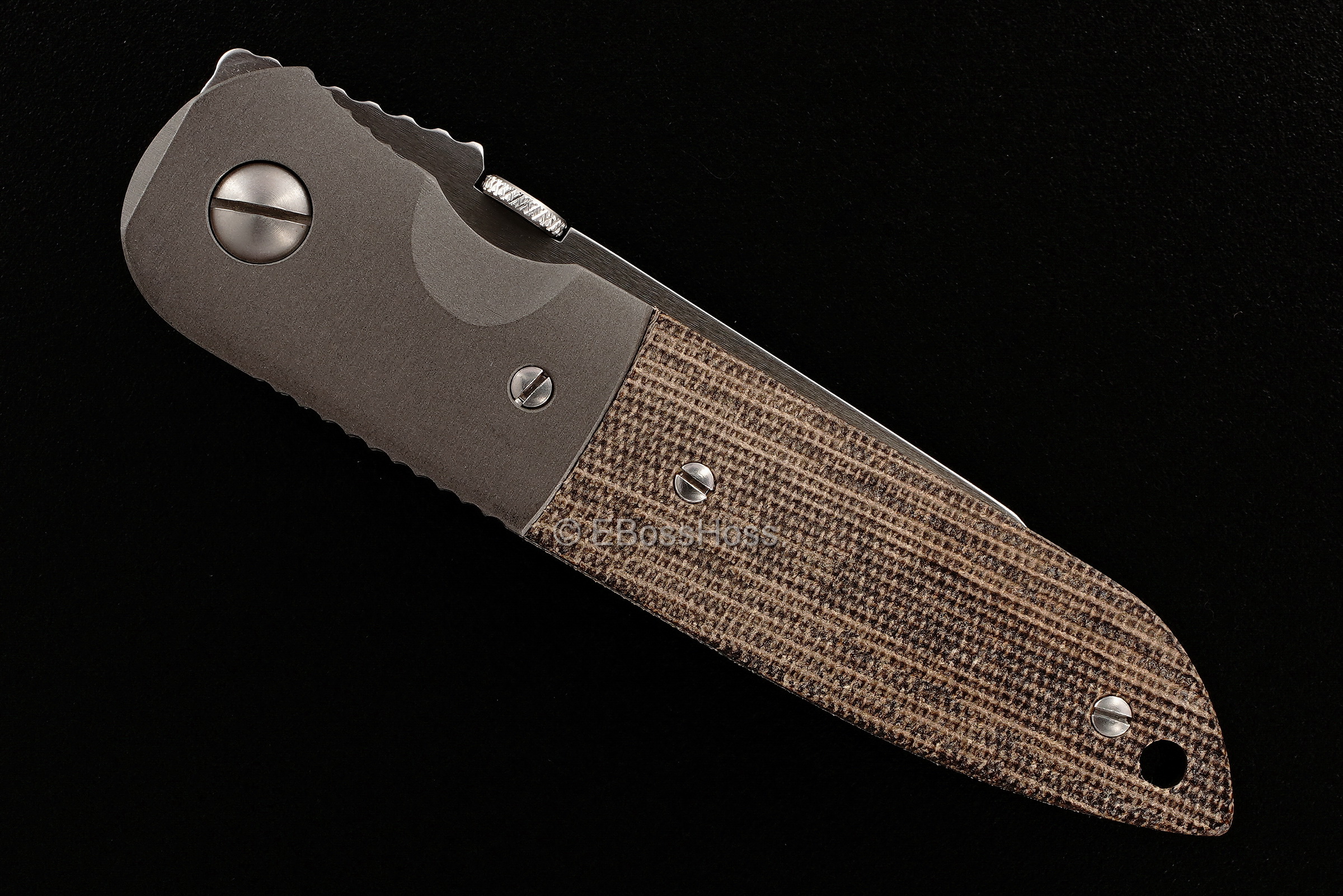 Ernie Emerson Custom CQC-6 Correct-Grind Non-Waved LEFTY