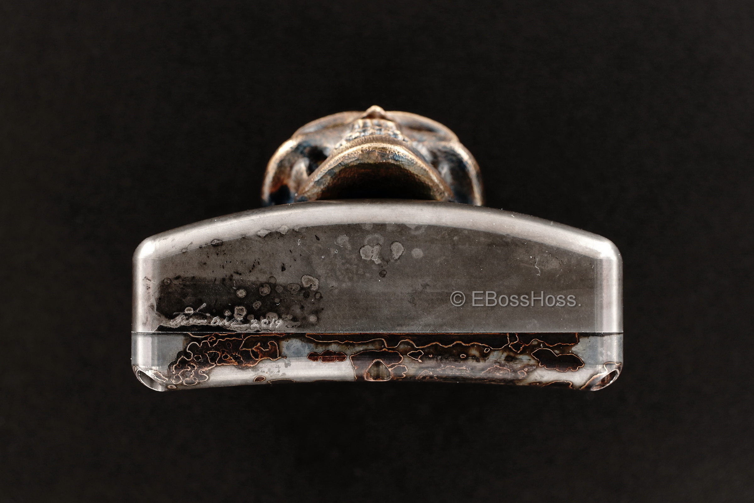 Steel Flame Custom Deluxe Sledge Flask with Dip Stick by Derrick Obatake