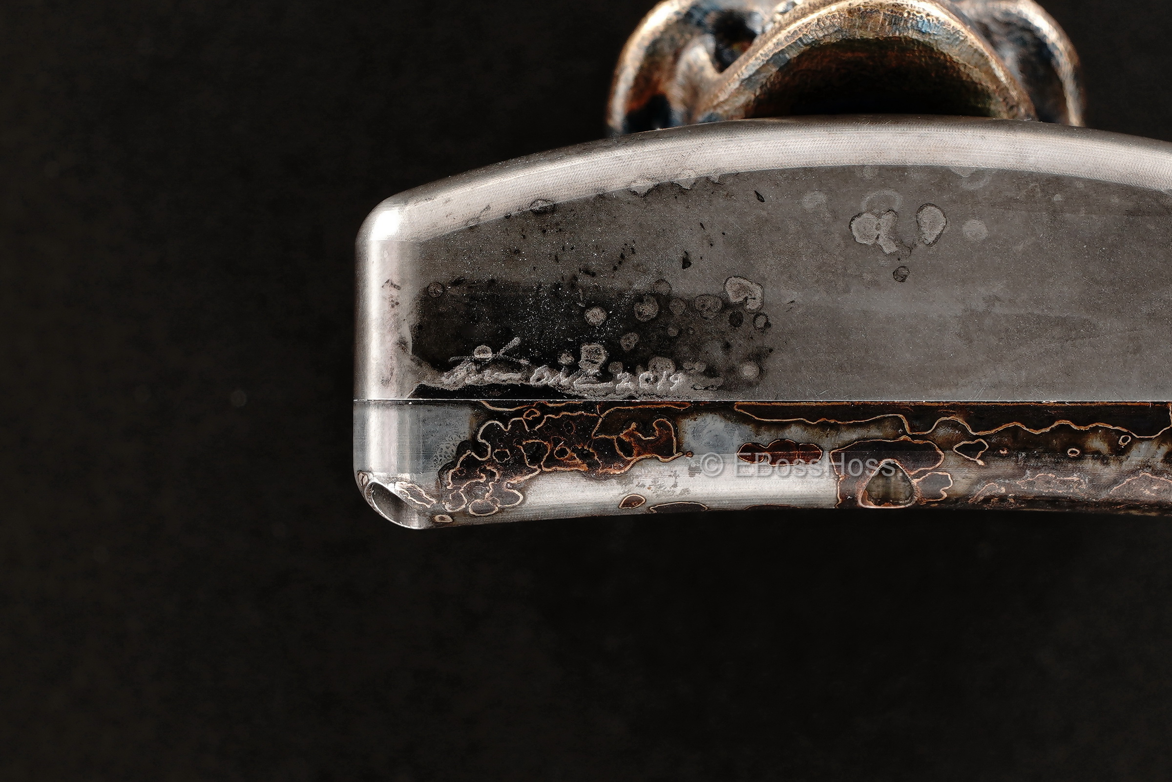 Steel Flame Custom Deluxe Sledge Flask with Dip Stick by Derrick Obatake