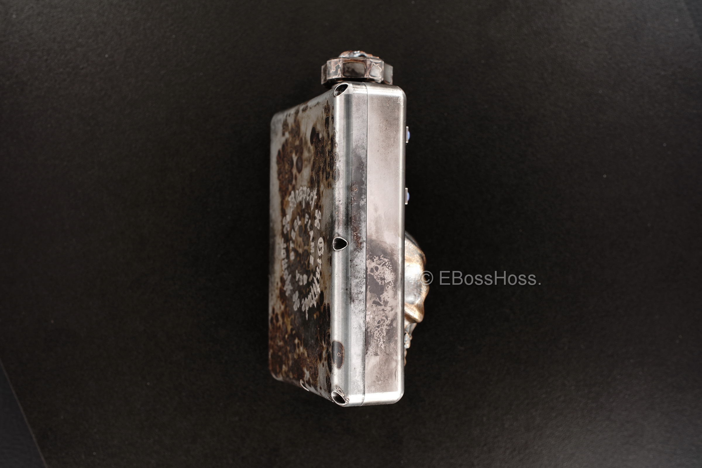 Steel Flame Custom Deluxe Sledge Flask with Dip Stick by Derrick Obatake