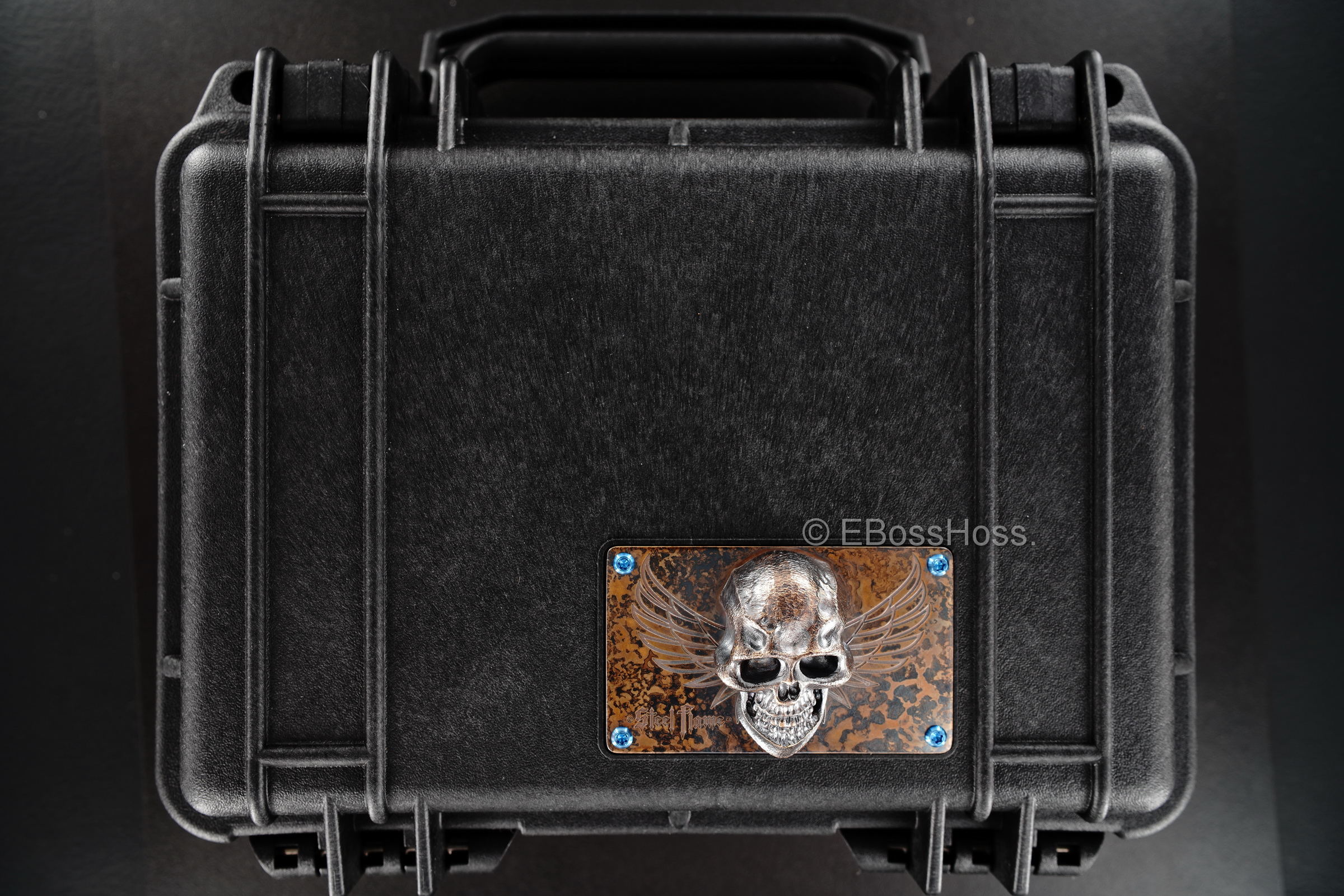 Steel Flame Custom Deluxe Sledge Flask with Dip Stick by Derrick Obatake