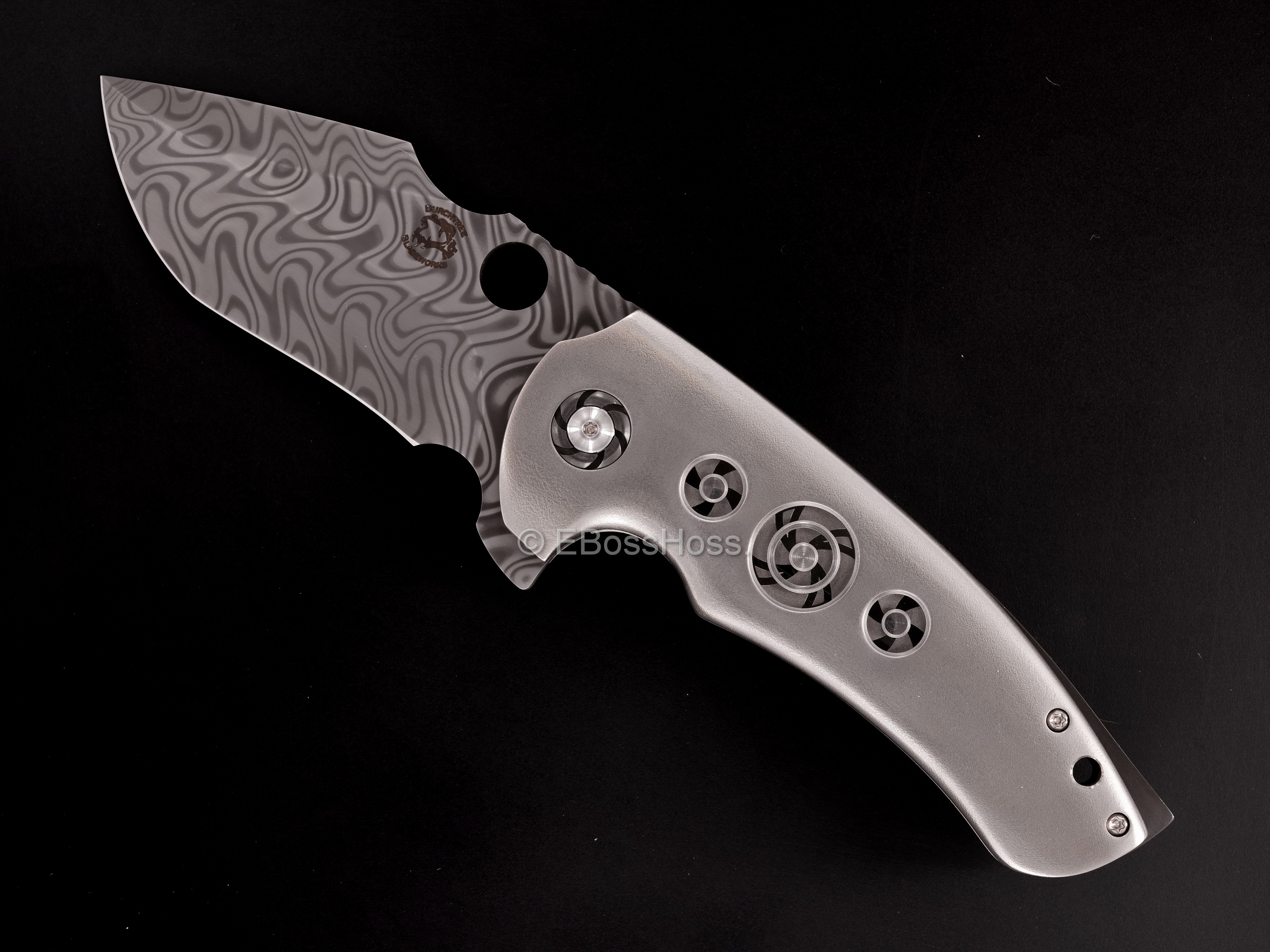 Michael Burch (Burchtree Bladeworks) Custom Deluxe Vented MS3 Flipper