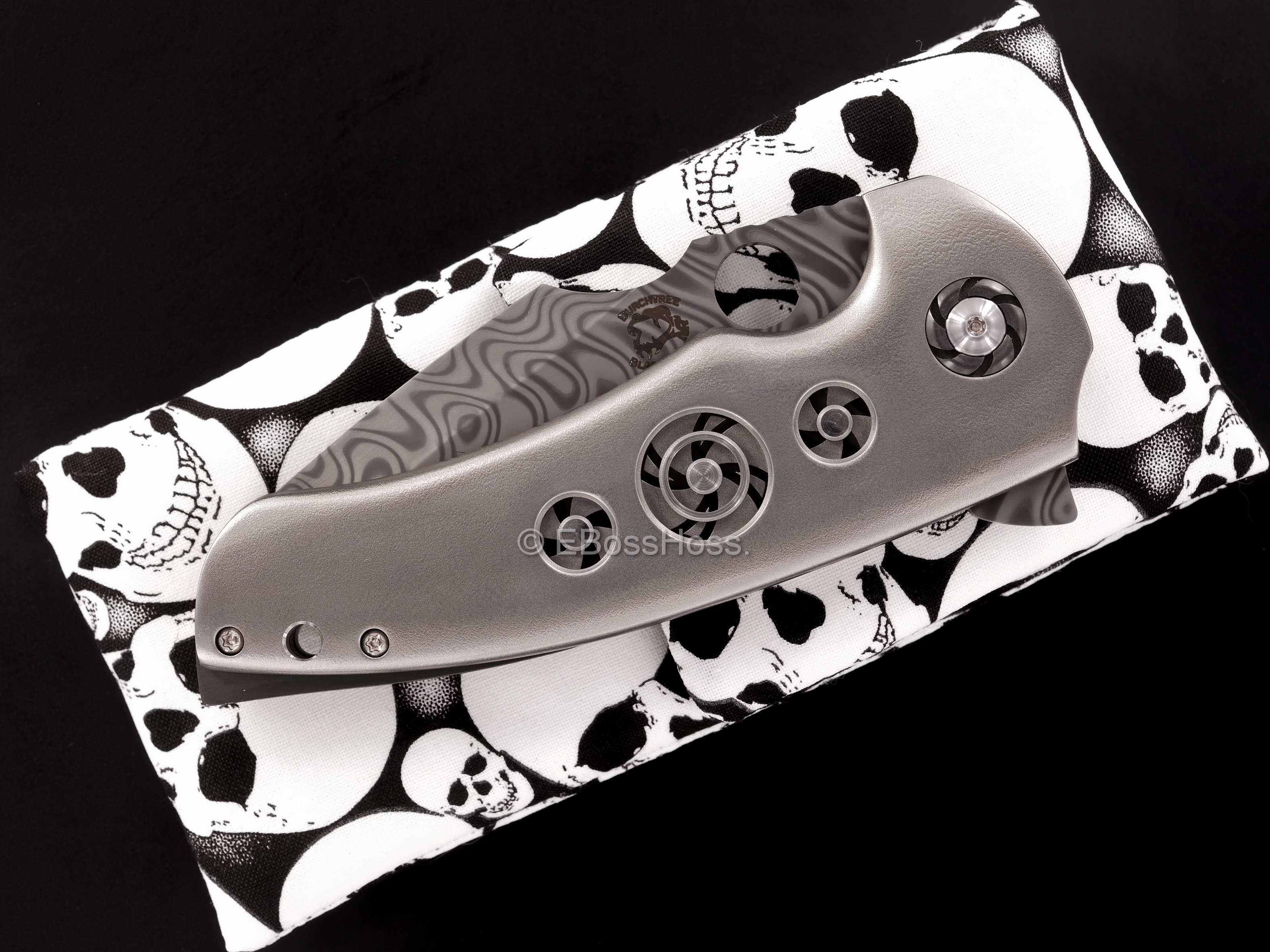 Michael Burch (Burchtree Bladeworks) Custom Deluxe Vented MS3 Flipper