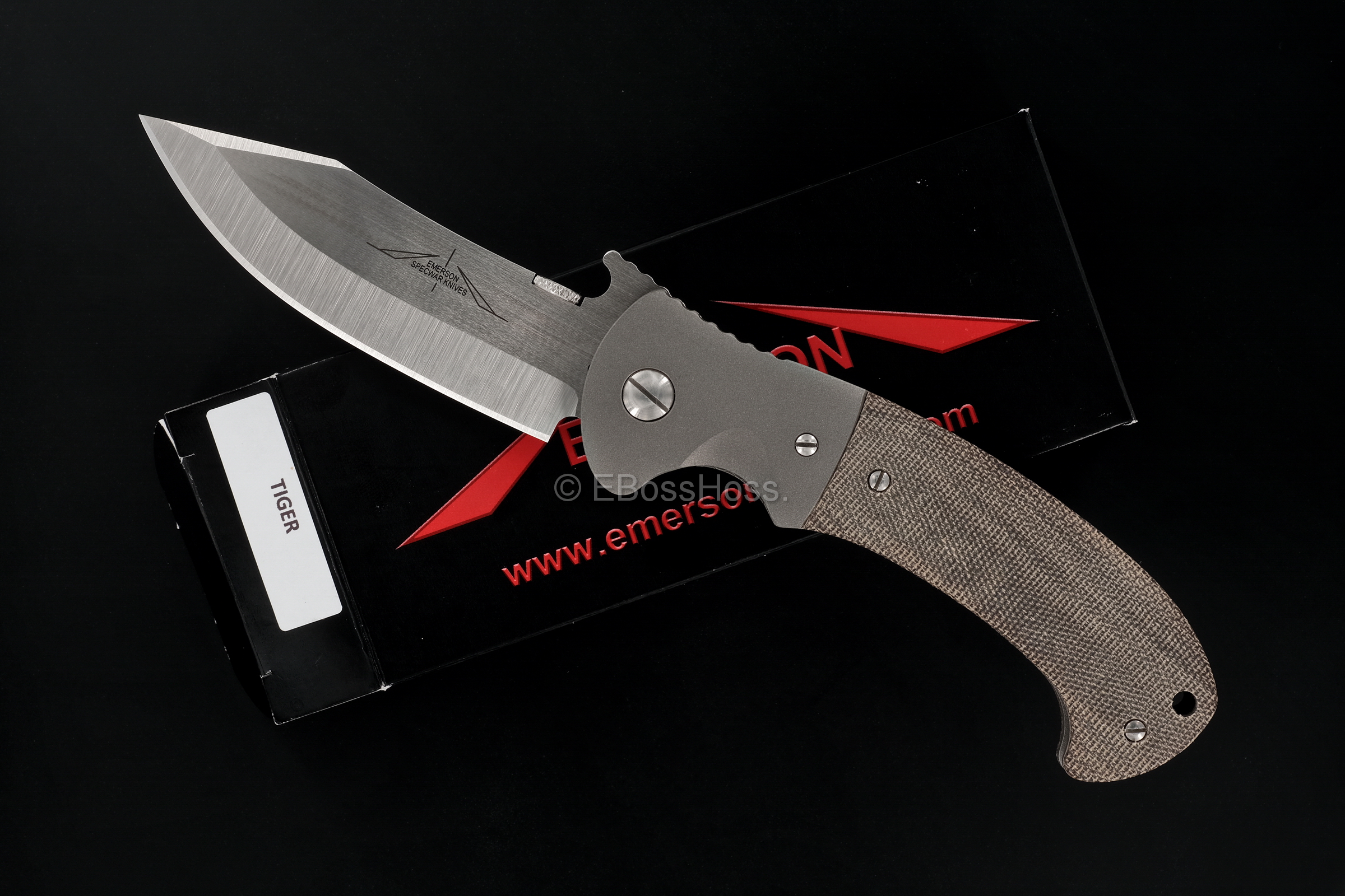 Ernie Emerson Custom Bolstered Tiger Waved