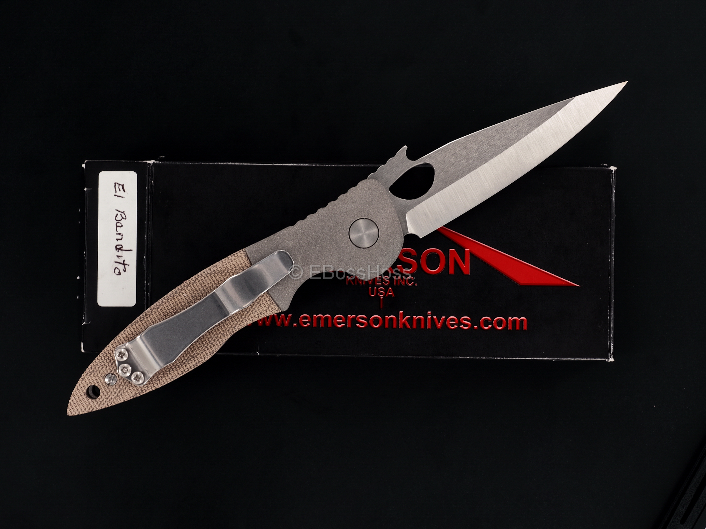 Ernie Emerson Custom Bolstered Waved El Bandito