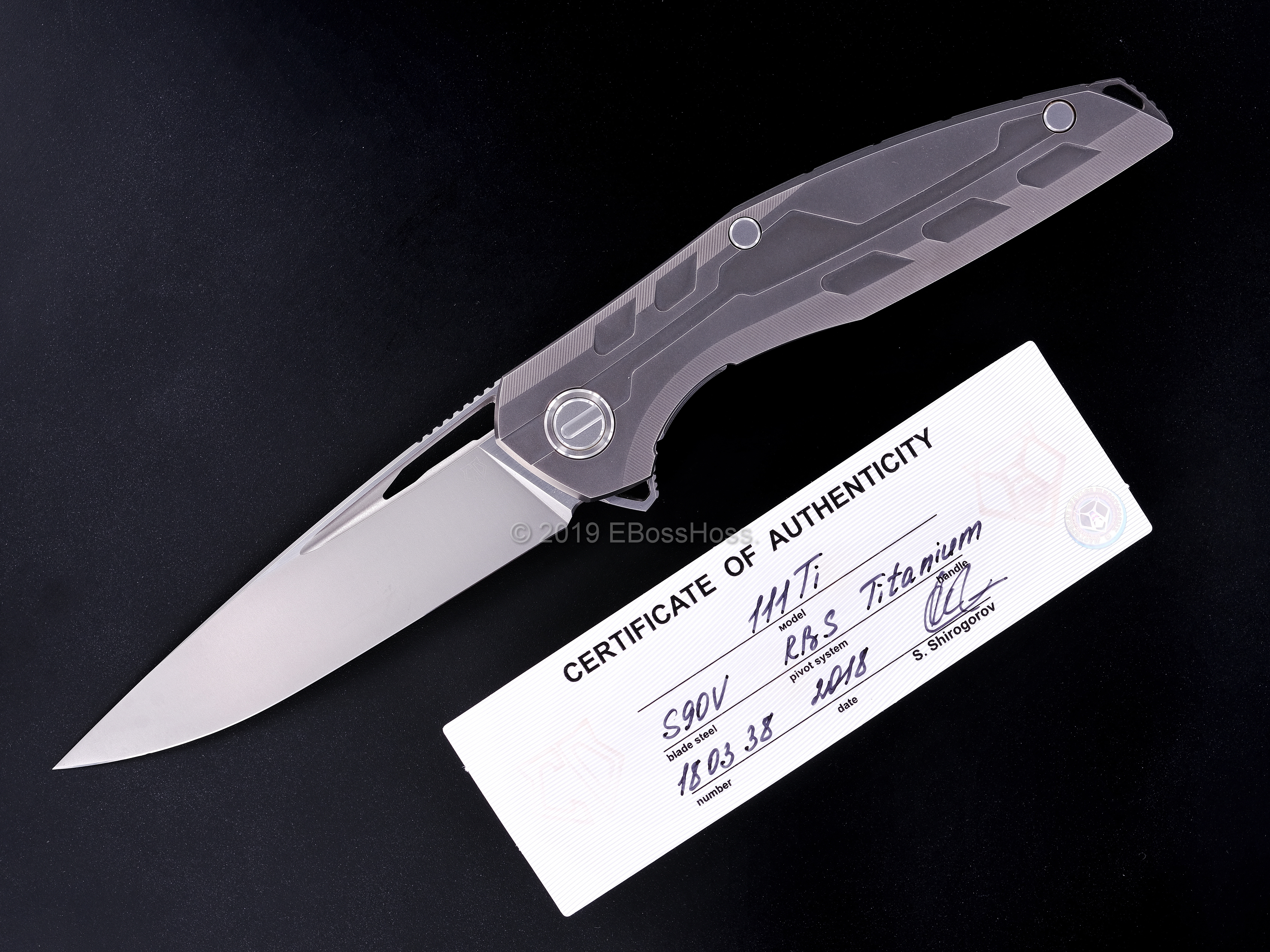 Sergey Shirogorov Custom Division Model 111 TI Flipper