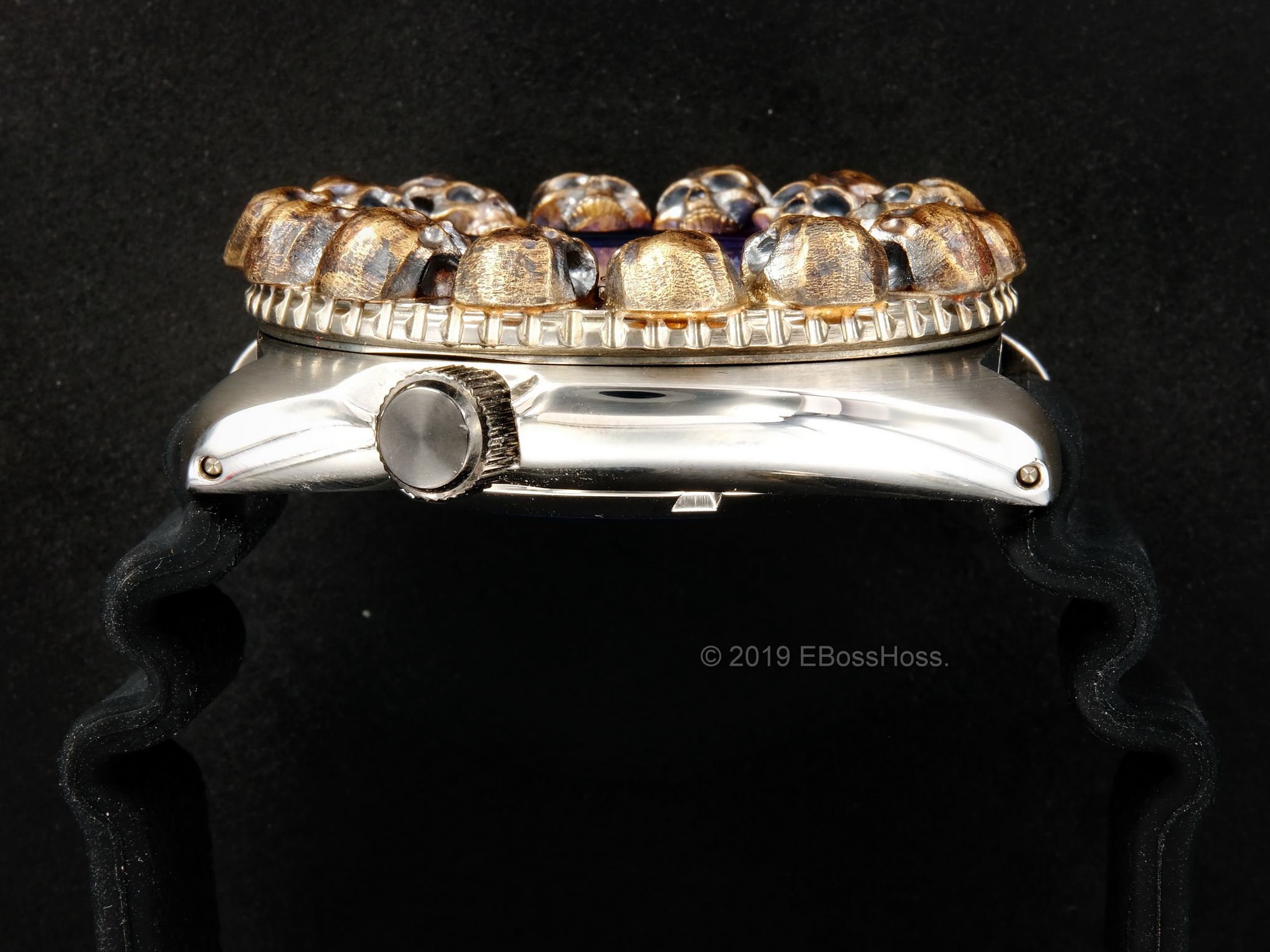 Steel Flame Custom Skulls Vigilant ONE Seiko Turtle Limited Edition Prospex SRPC91 SAVE THE OCEAN - by Derrick Obatake