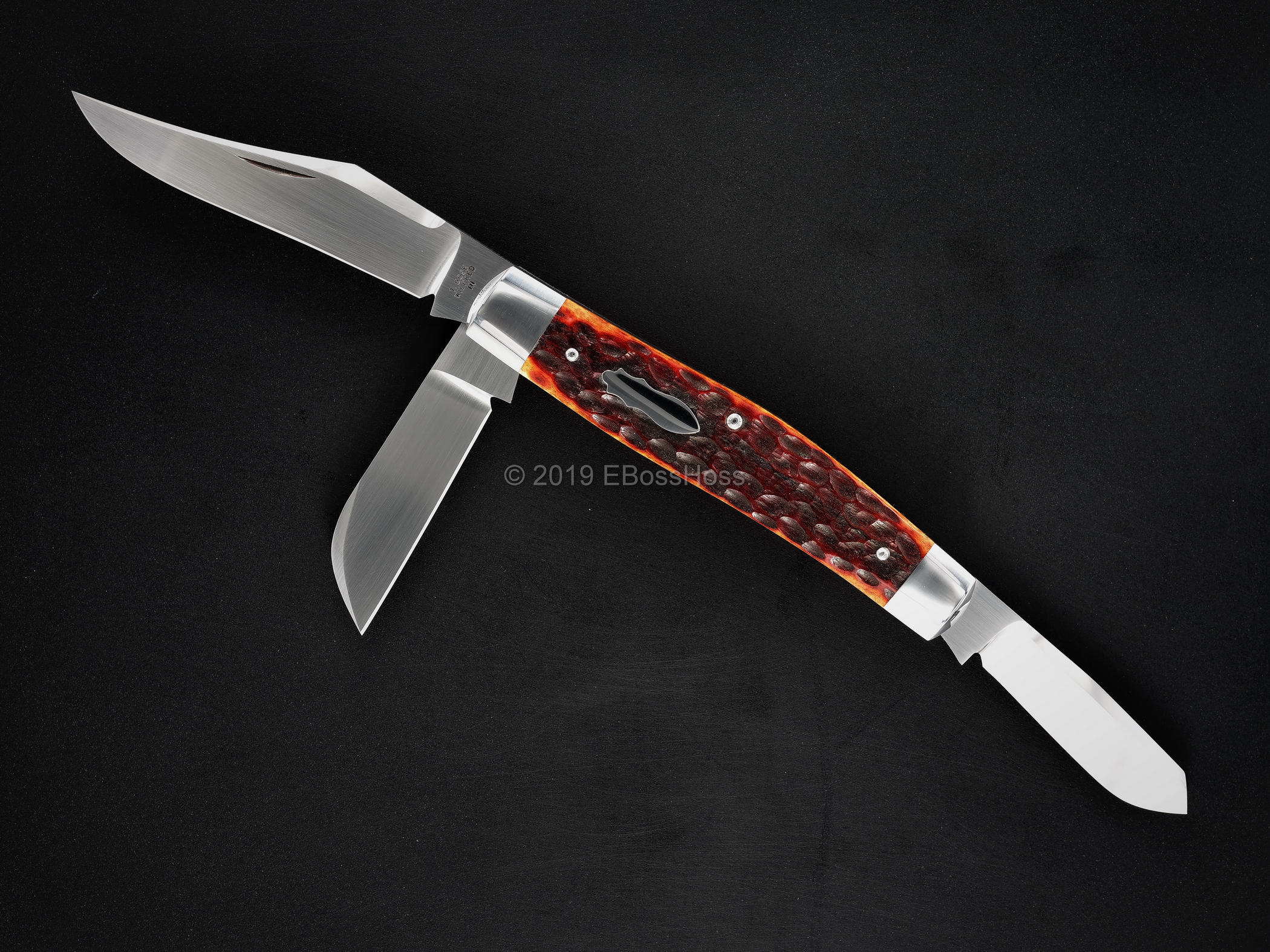 Tony Bose Custom Jigged-Bone Large Premium Stockman 