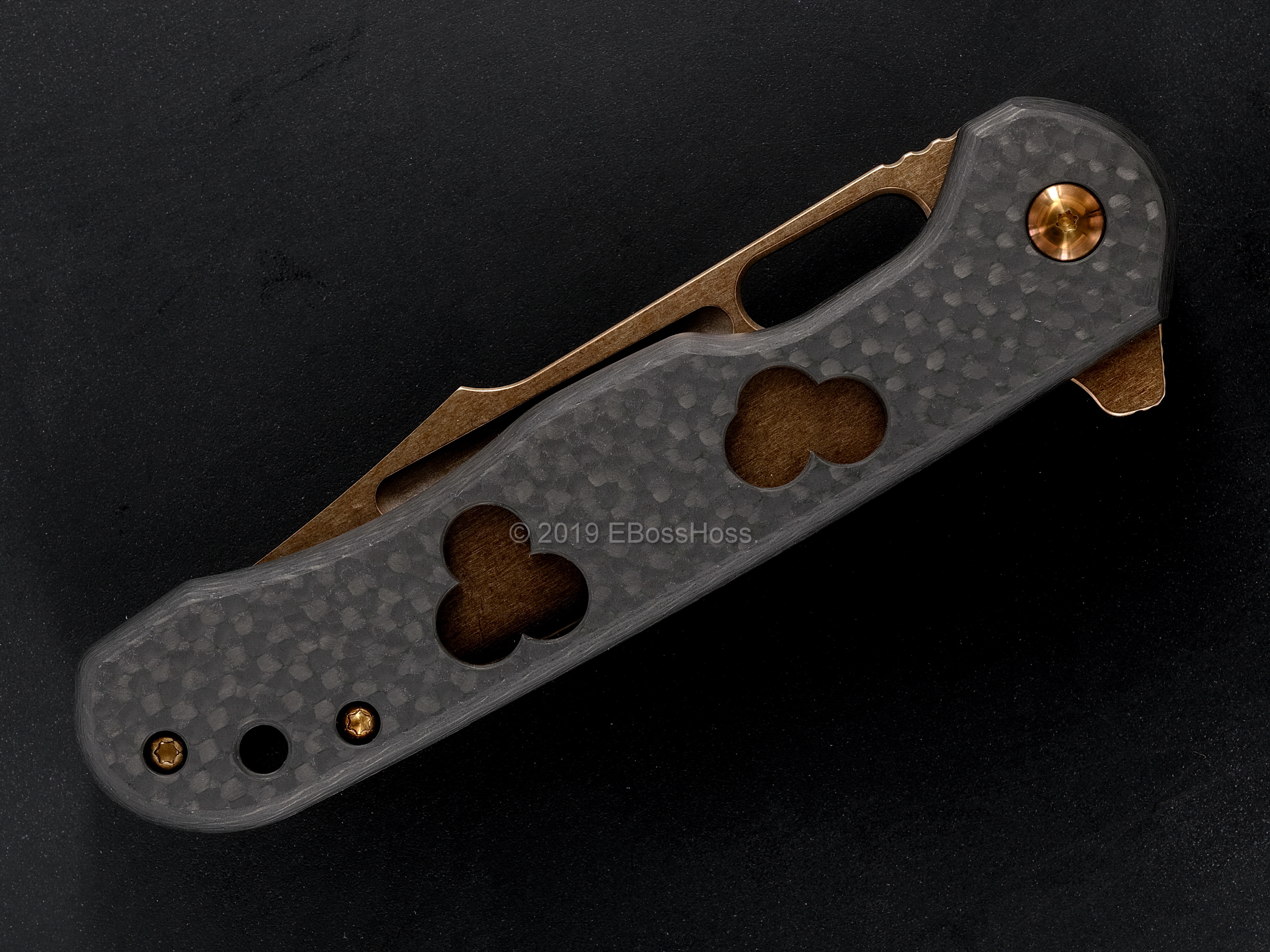 Jeremy Horton - Gerry McGinnis Custom Golden-Bowie-Tanto-Chisel Tac 45s Flipper Collaboration