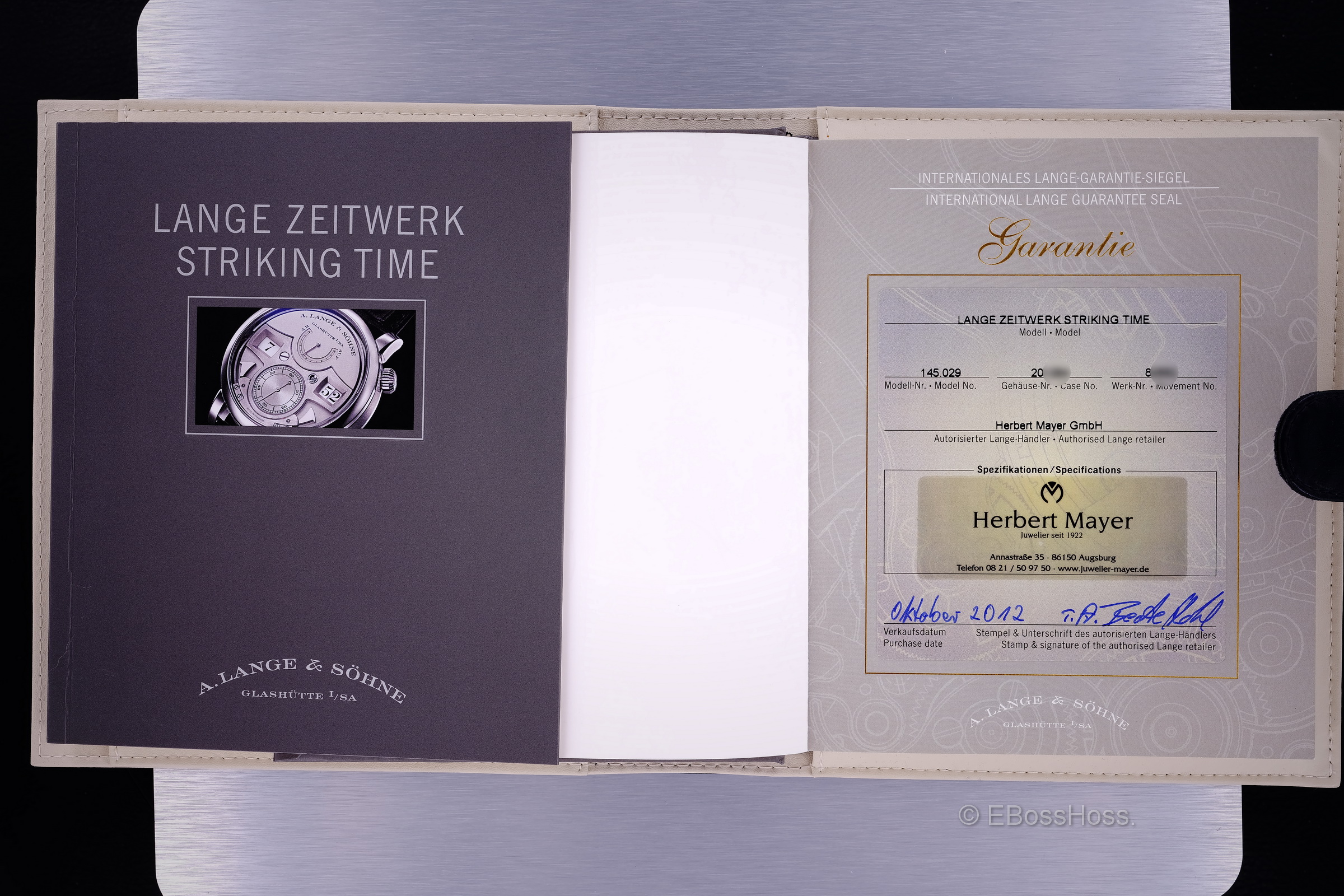 A. Lange & Söhne Zeitwerk Striking Time 145.029