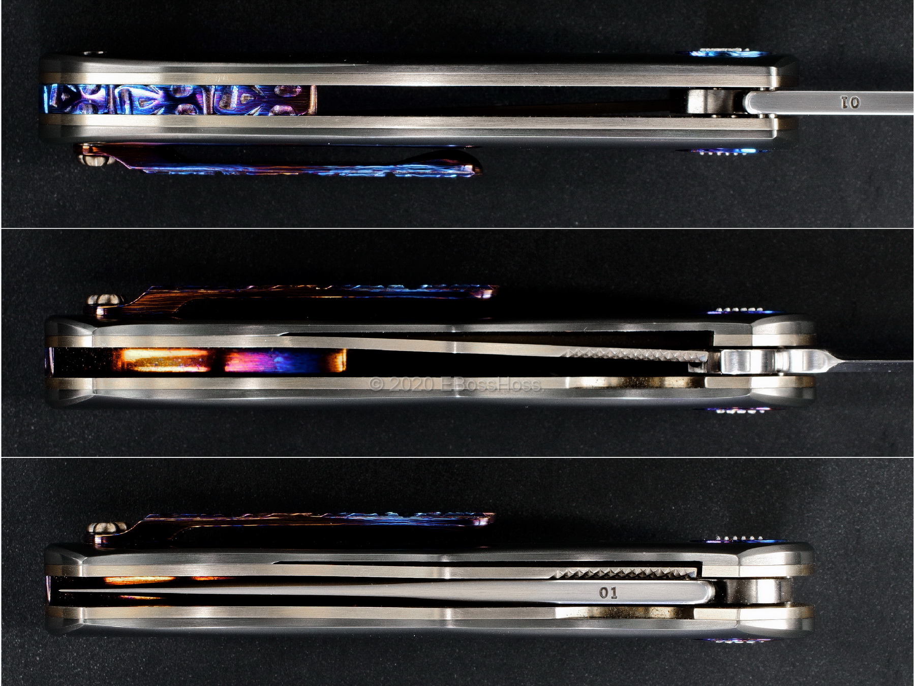 DB Fraley Custom Very Deluxe Shamal Linerlock Flipper