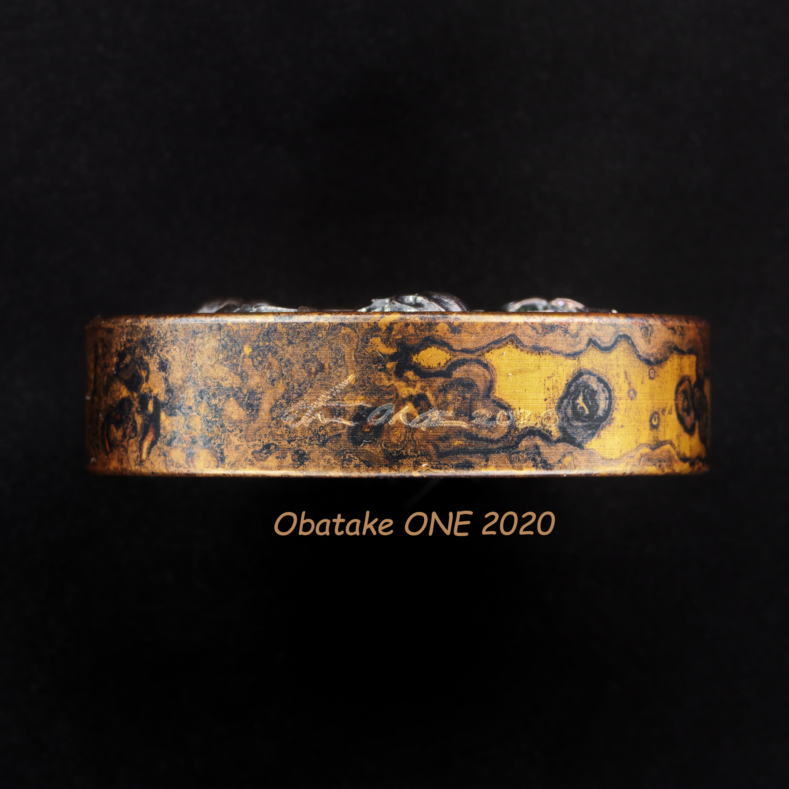 Steel Flame Vigilant ONE Set by Derrick Obatake - Sledge Lighter and matching XL Challenge Coin