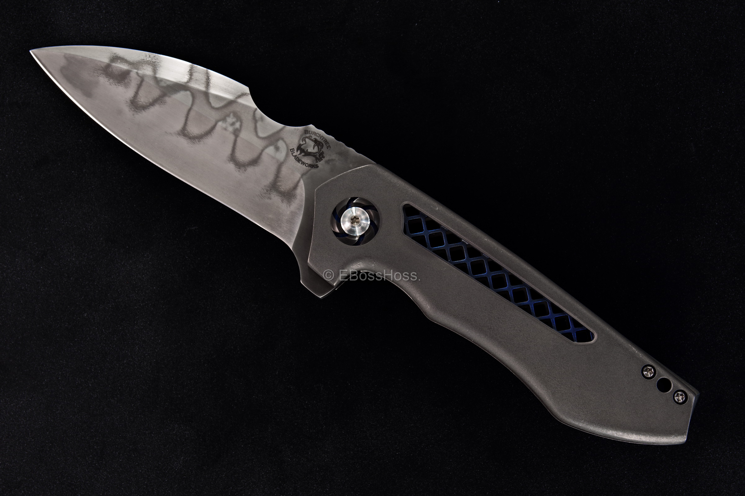 Michael Burch (Burchtree Bladeworks) Custom Vented DRO MDS Framelock Flipper